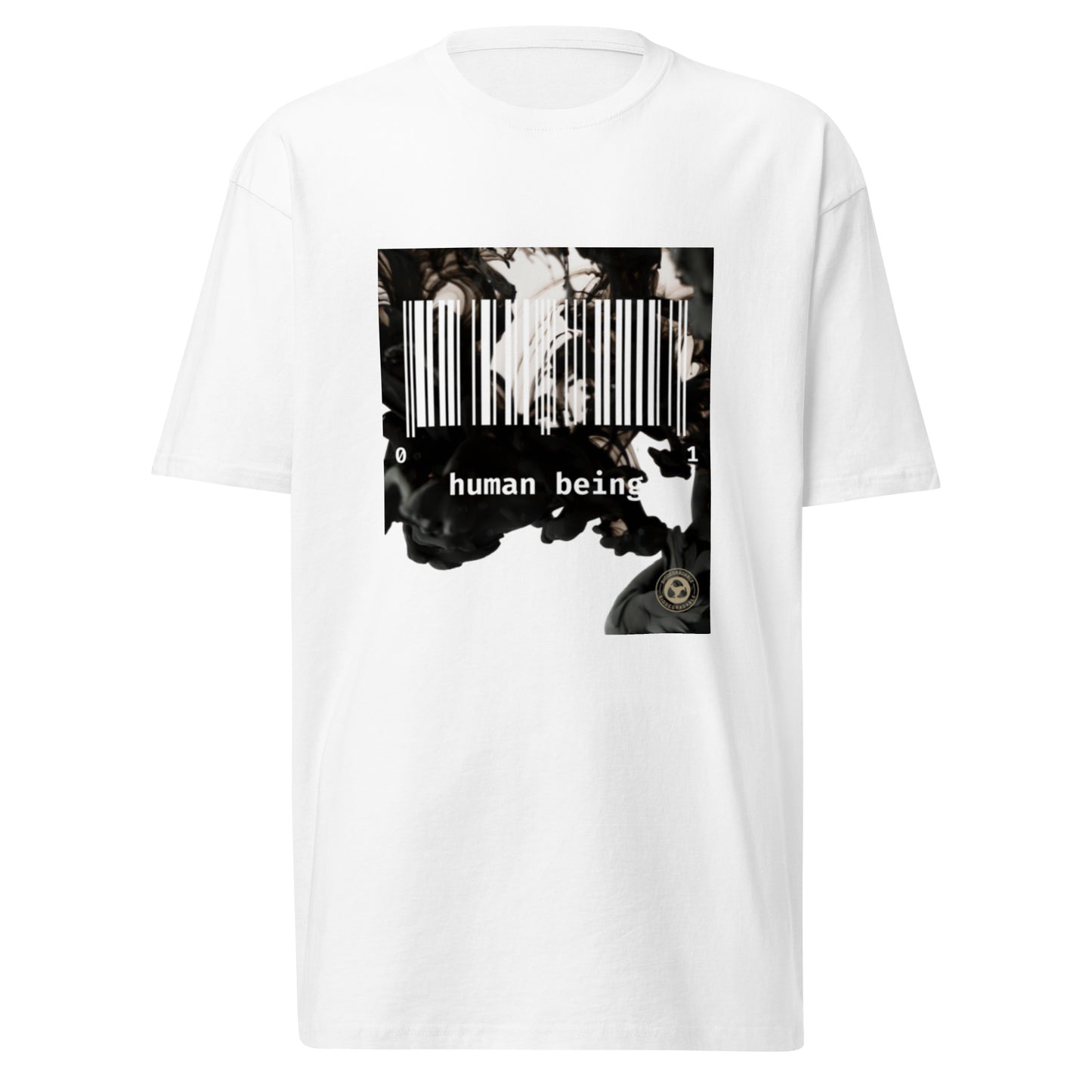 Human Being Blk n White Haze Men’s Premium Heavyweight Tee