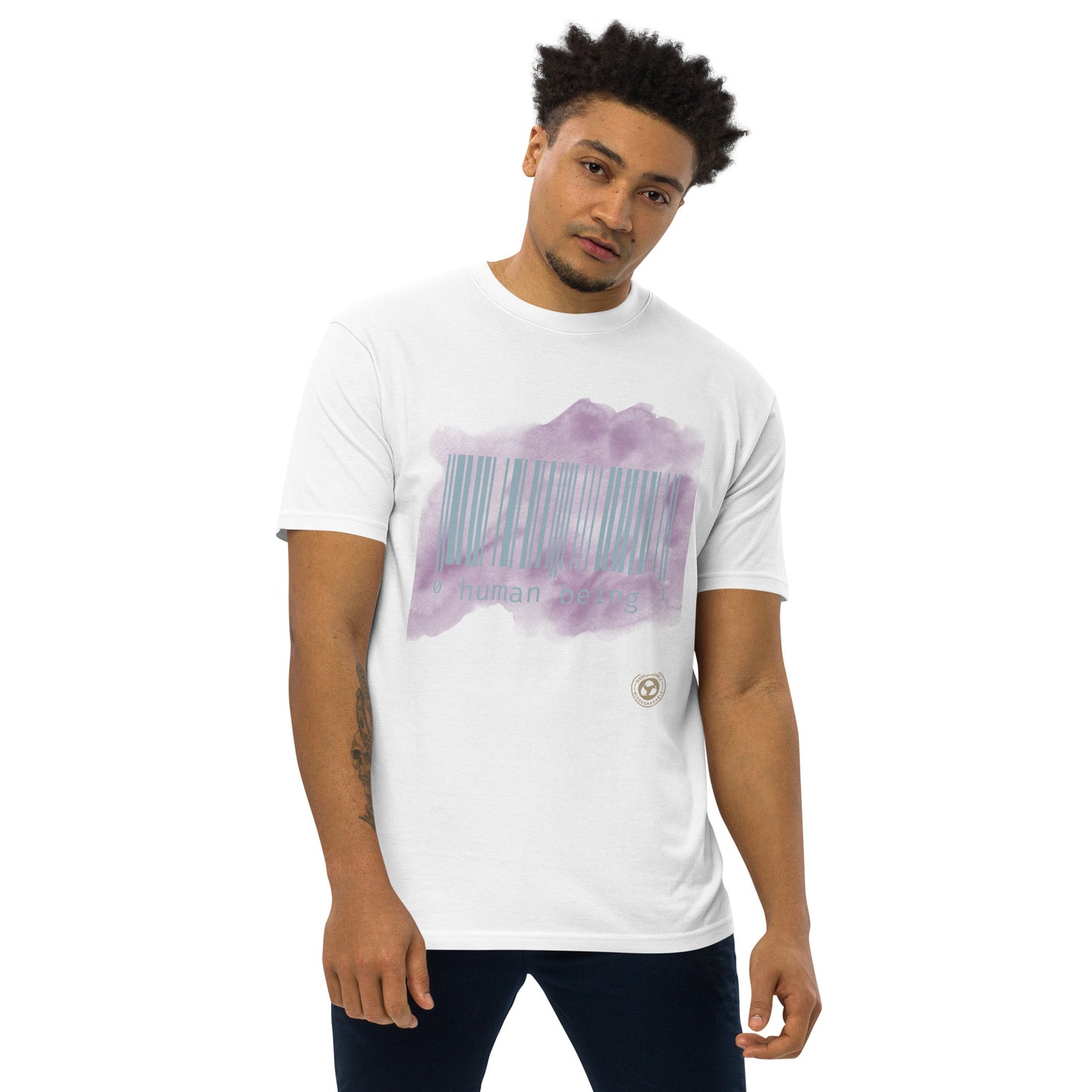 Human Being Purple Haze Short-Sleeve Men's Premium Heavy Weight T-Shirt