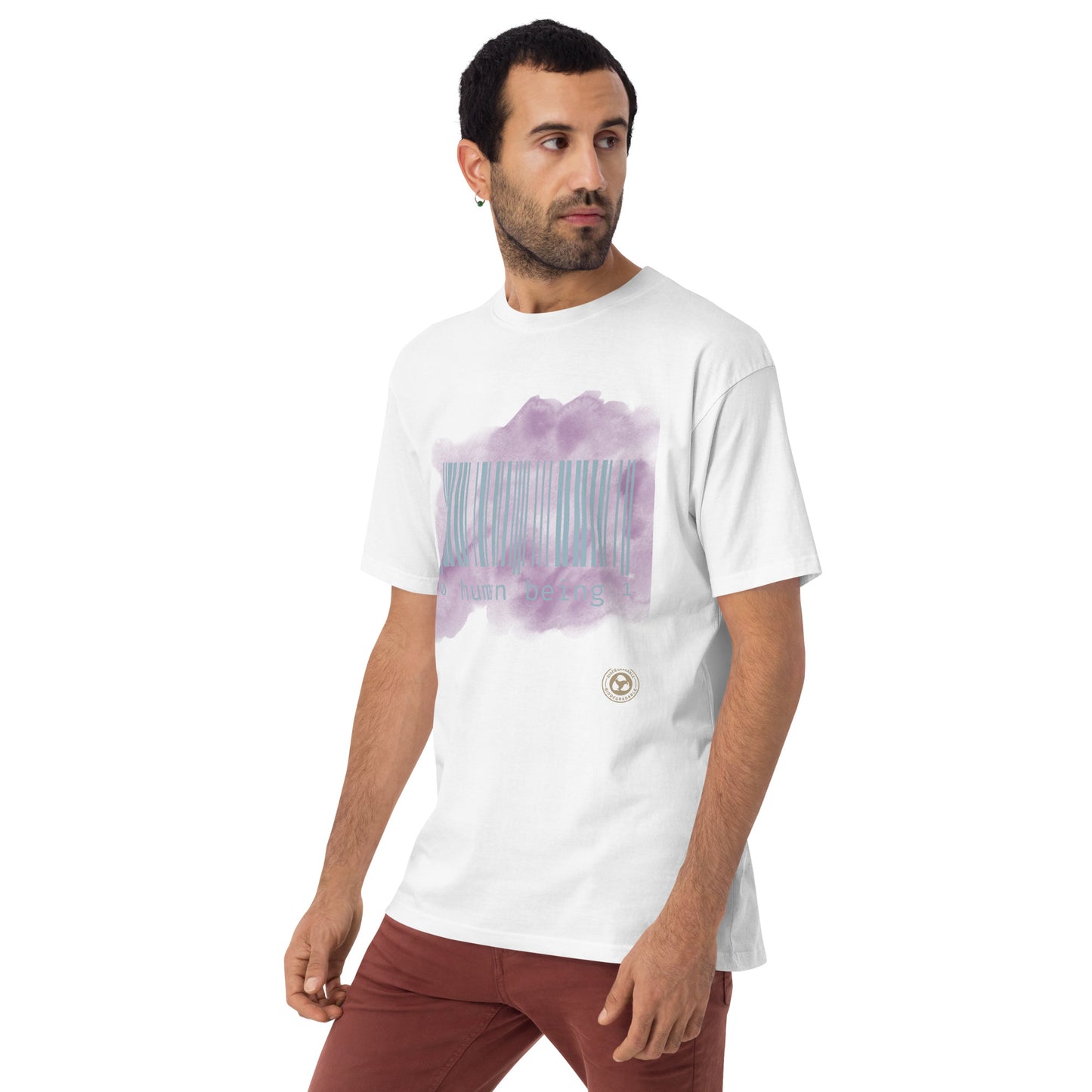 Human Being Purple Haze Short-Sleeve Men's Premium Heavy Weight T-Shirt