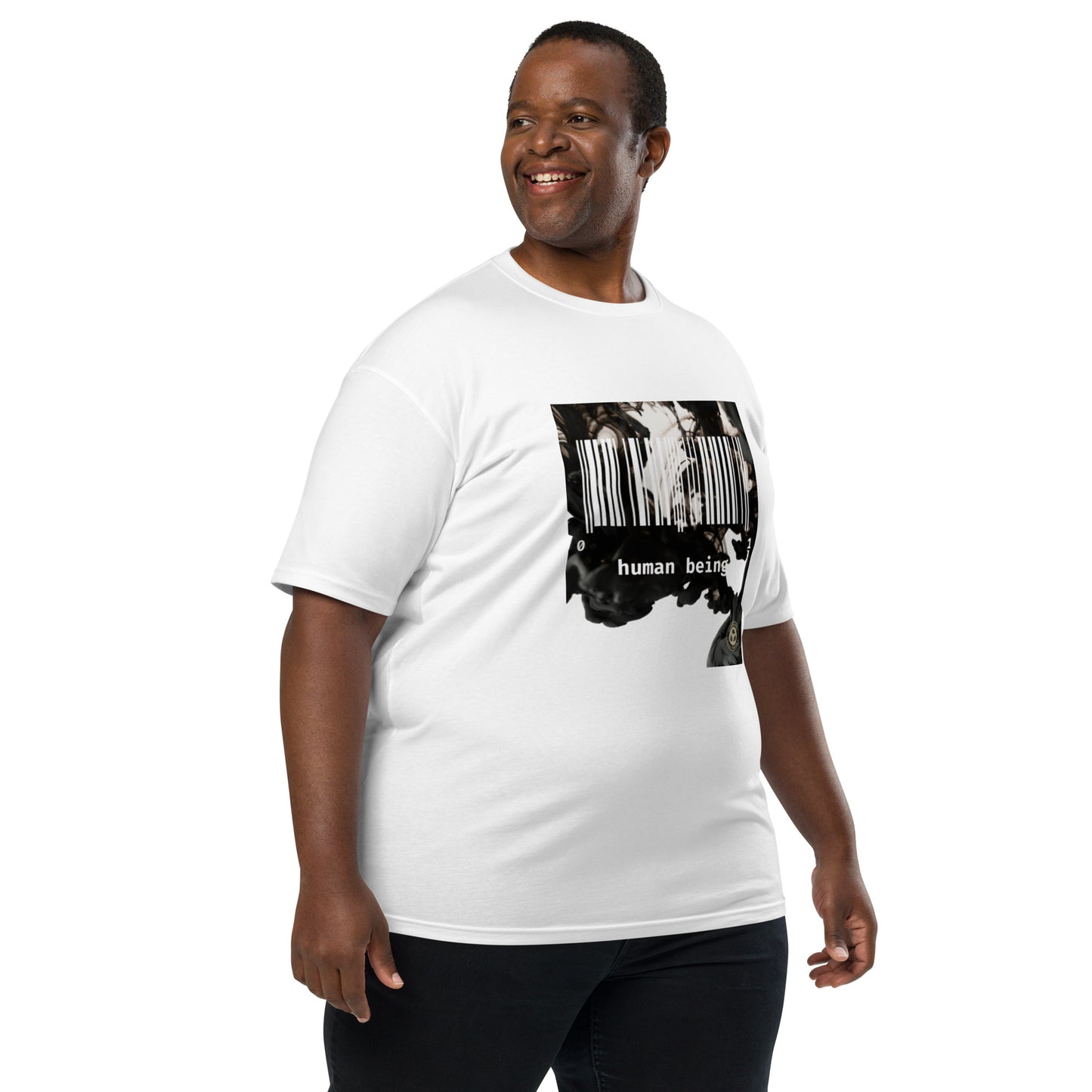 Human Being Blk n White Haze Men’s Premium Heavyweight Tee