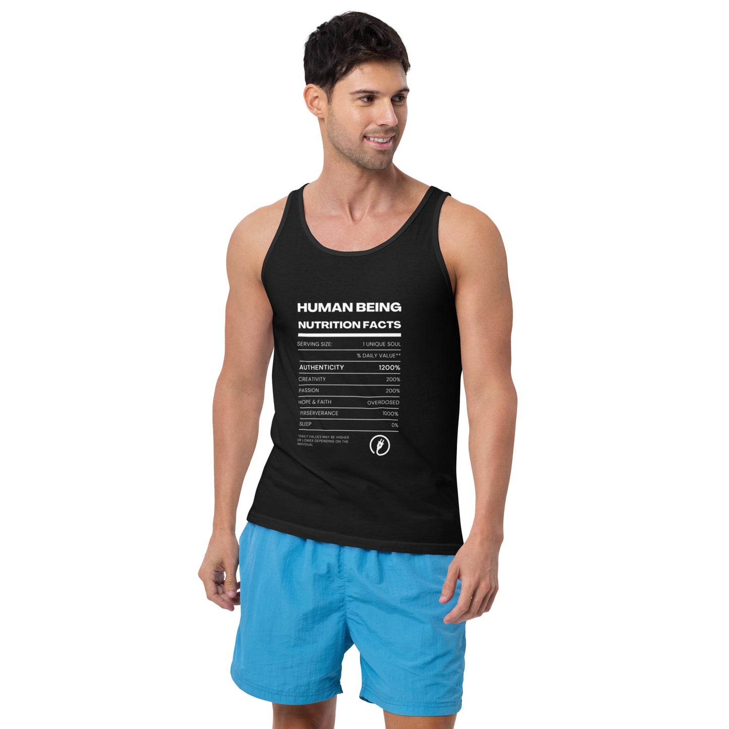 Human Being Nutrition Facts Unisex Tank Top