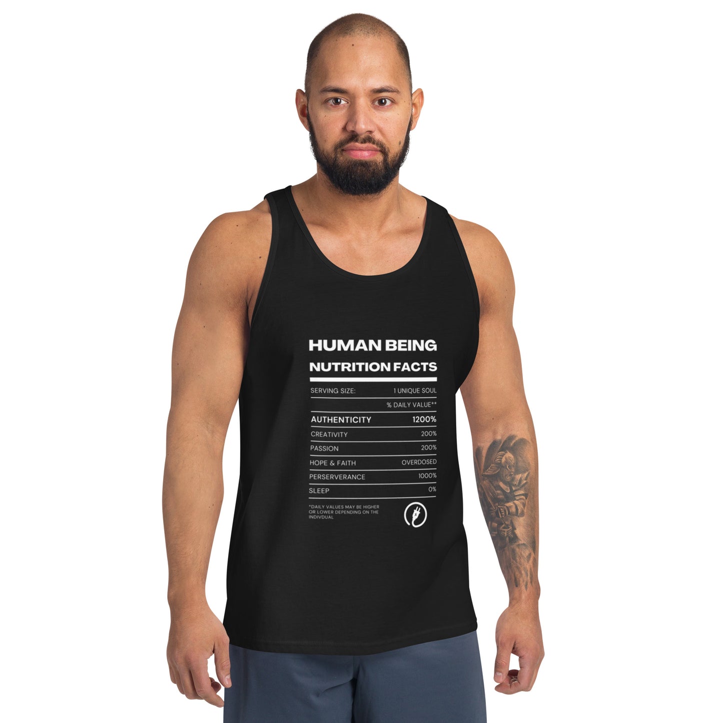 Human Being Nutrition Facts Unisex Tank Top