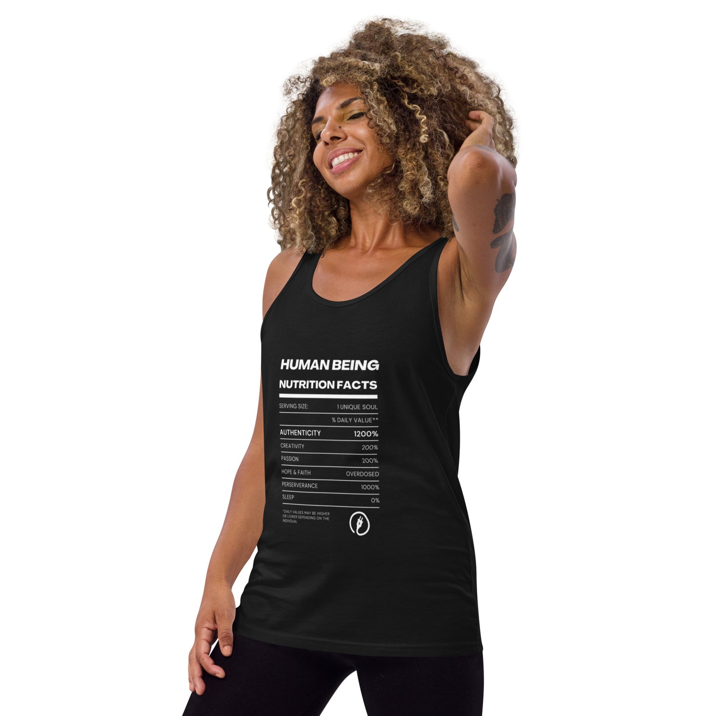 Human Being Nutrition Facts Unisex Tank Top