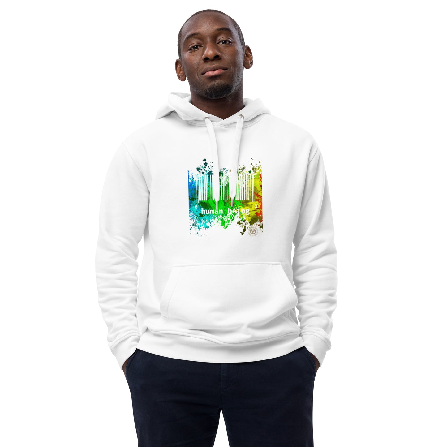 Human Being Paint Splatter Premium Eco Hoodie