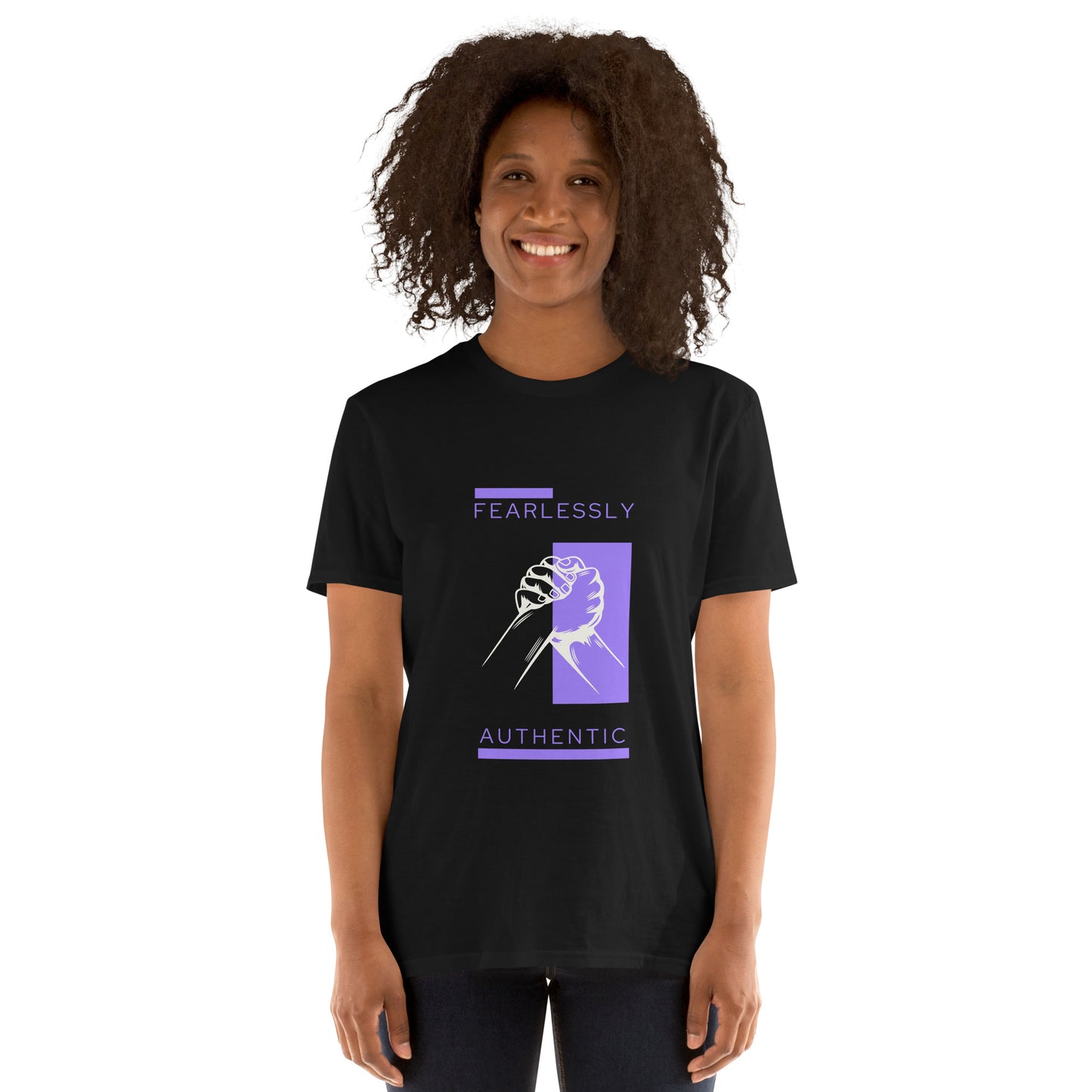 Fearlessly Authentic Short-Sleeve Unisex T-Shirt - Purple Promise