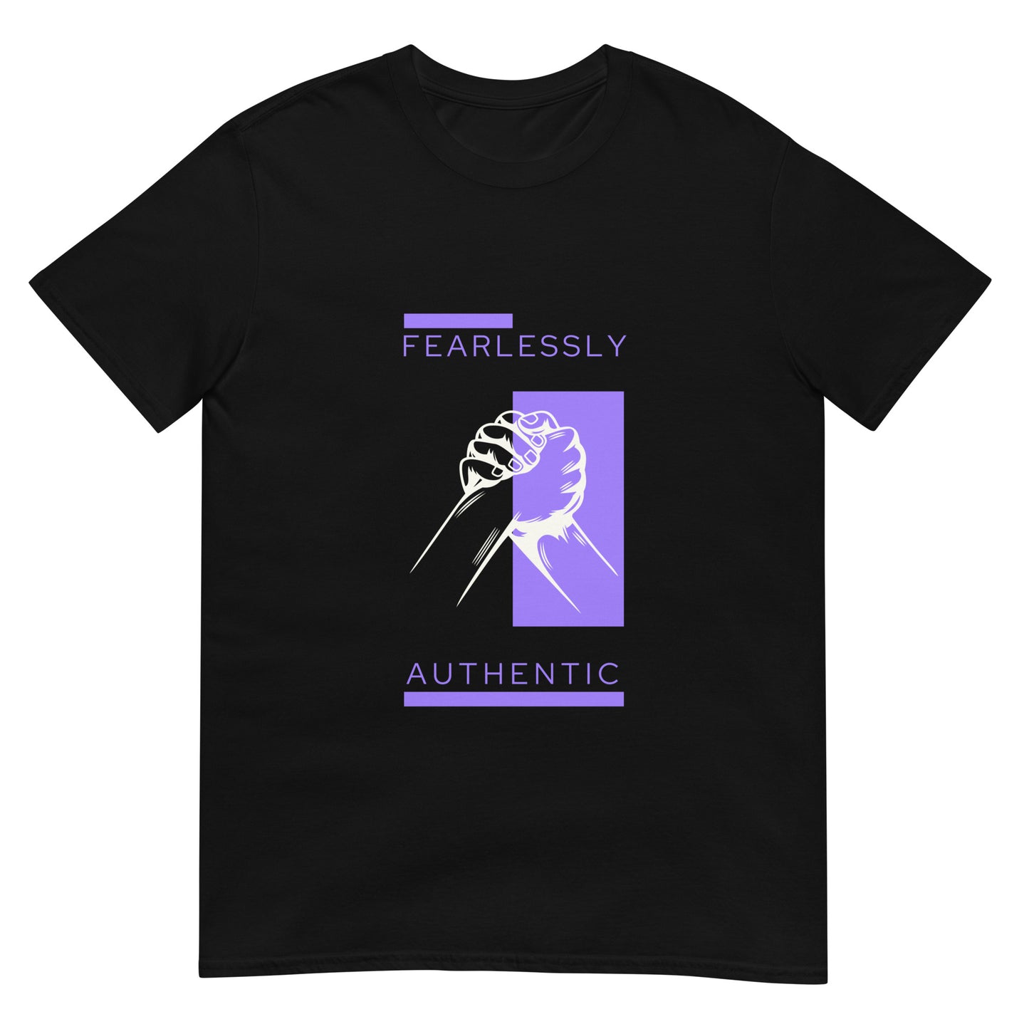 Fearlessly Authentic Short-Sleeve Unisex T-Shirt - Purple Promise