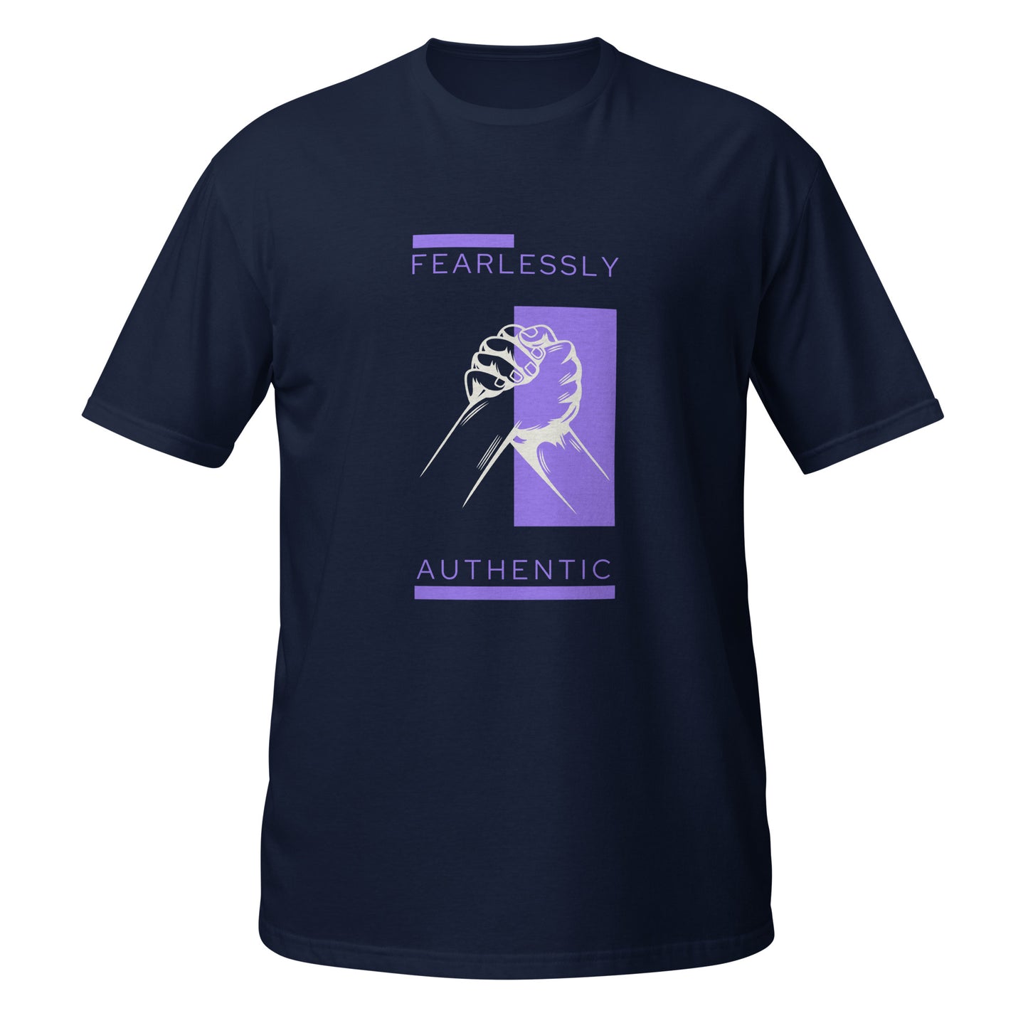 Fearlessly Authentic Short-Sleeve Unisex T-Shirt - Purple Promise