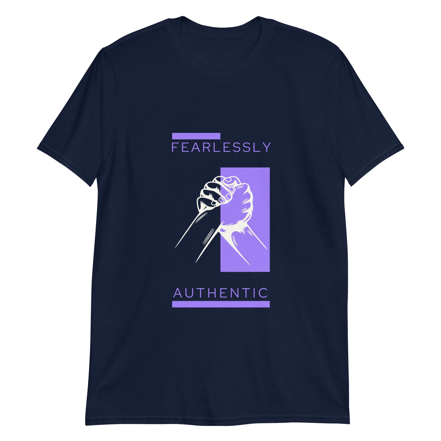 Fearlessly Authentic Short-Sleeve Unisex T-Shirt - Purple Promise