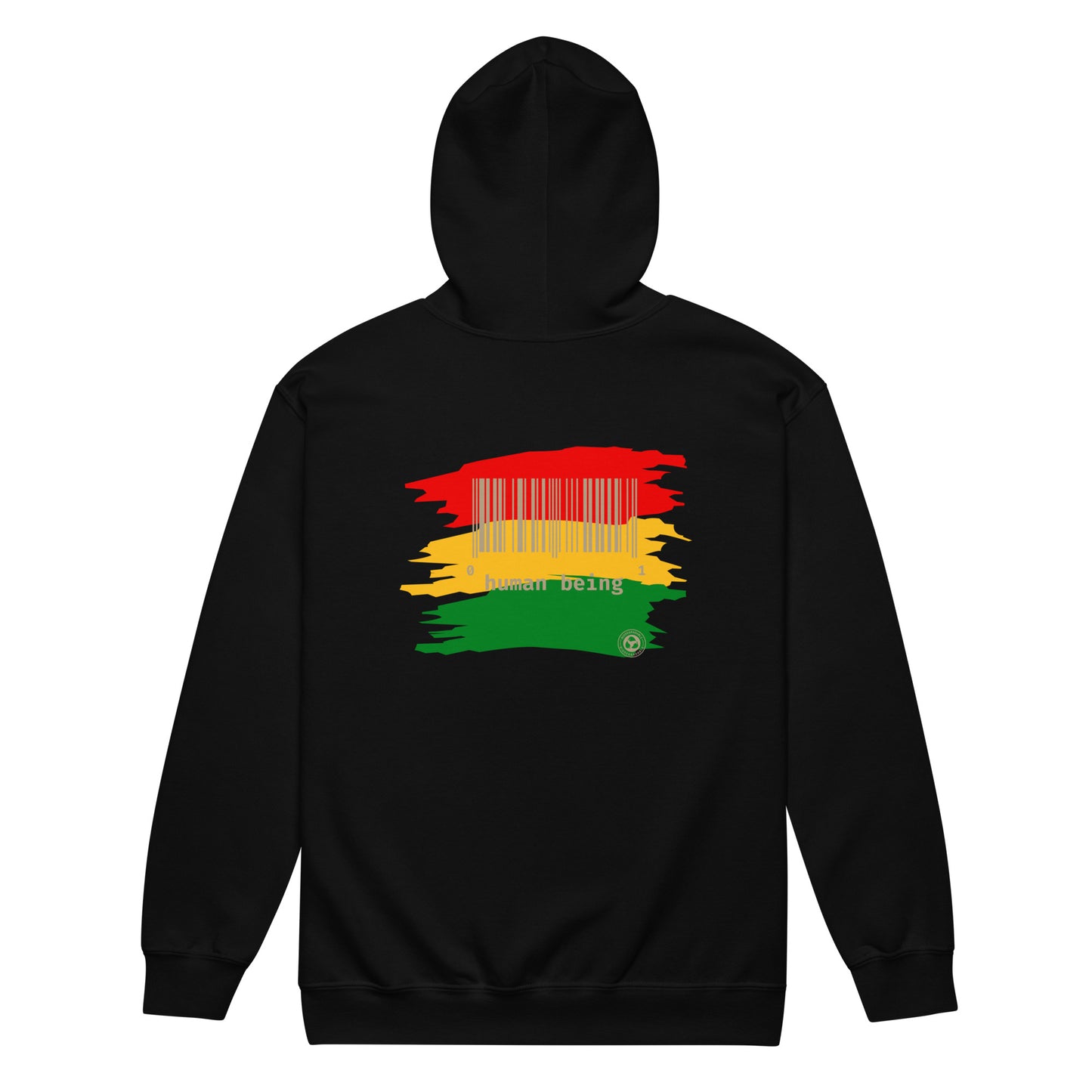 Black History Month Color Stripe Unisex Heavy Blend Zip Hoodie