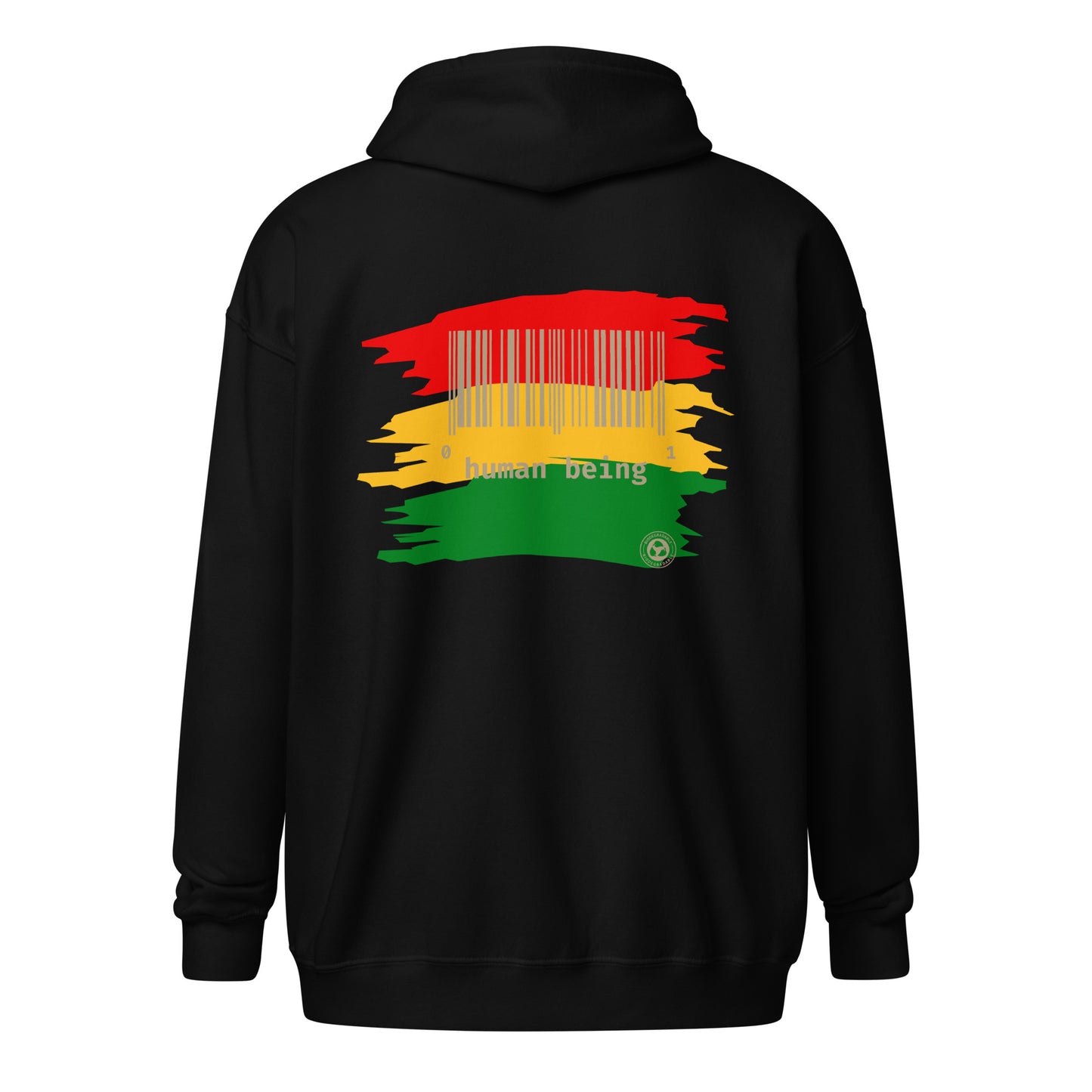 Black History Month Color Stripe Unisex Heavy Blend Zip Hoodie