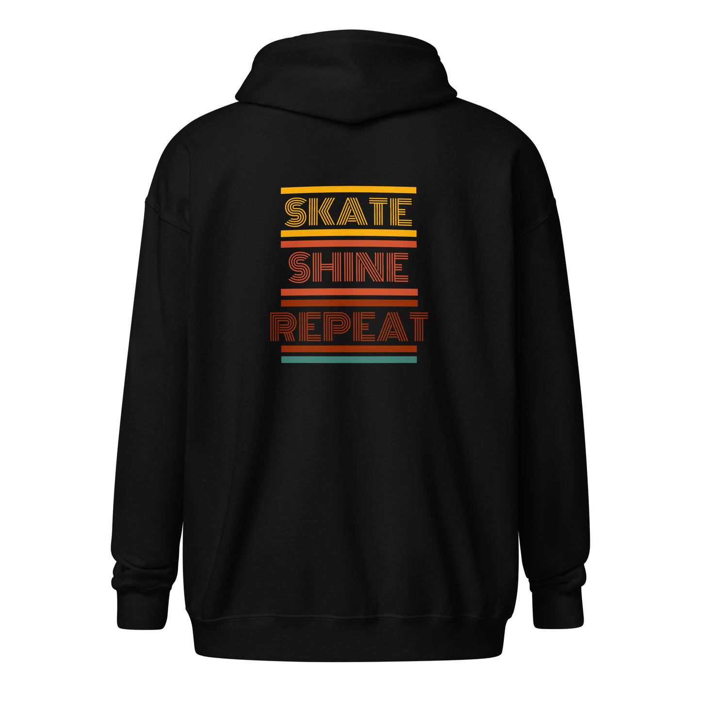 Skate Shine Repeat Unisex Heavy Blend Zip Hoodie