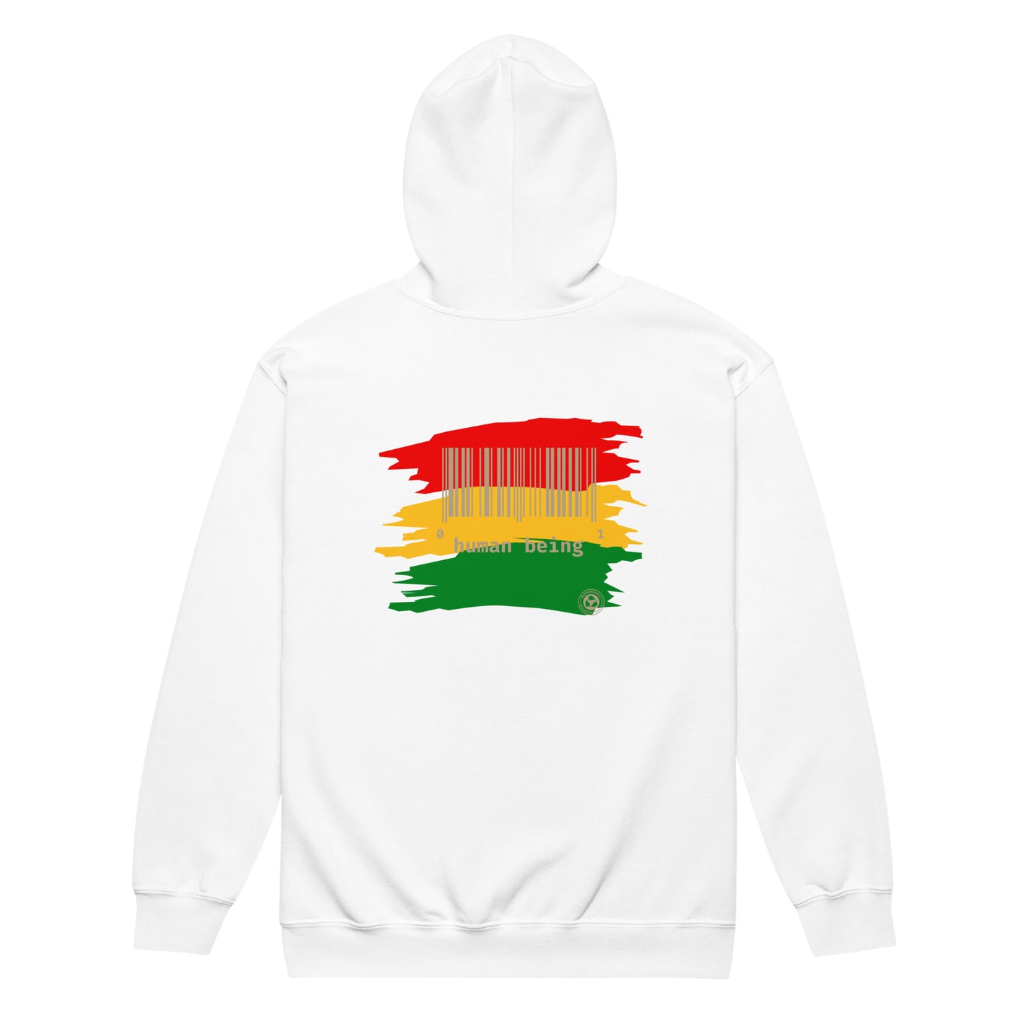 Black History Month Color Stripe Unisex Heavy Blend Zip Hoodie