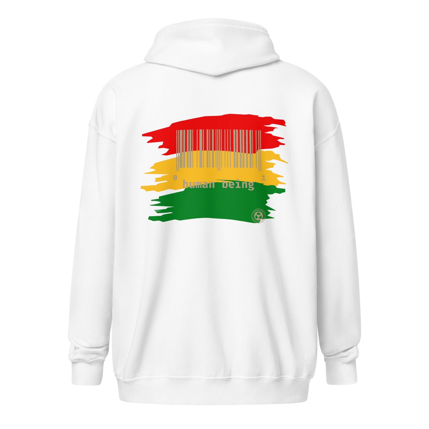 Black History Month Color Stripe Unisex Heavy Blend Zip Hoodie