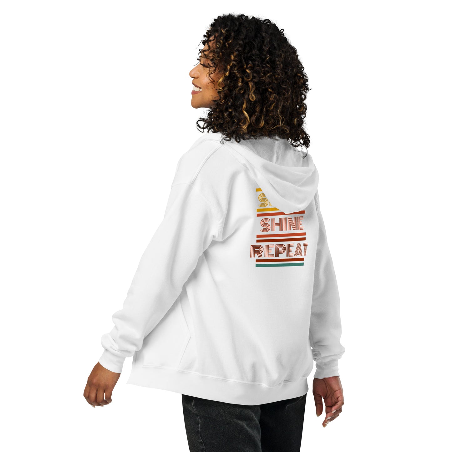 Skate Shine Repeat Unisex Heavy Blend Zip Hoodie