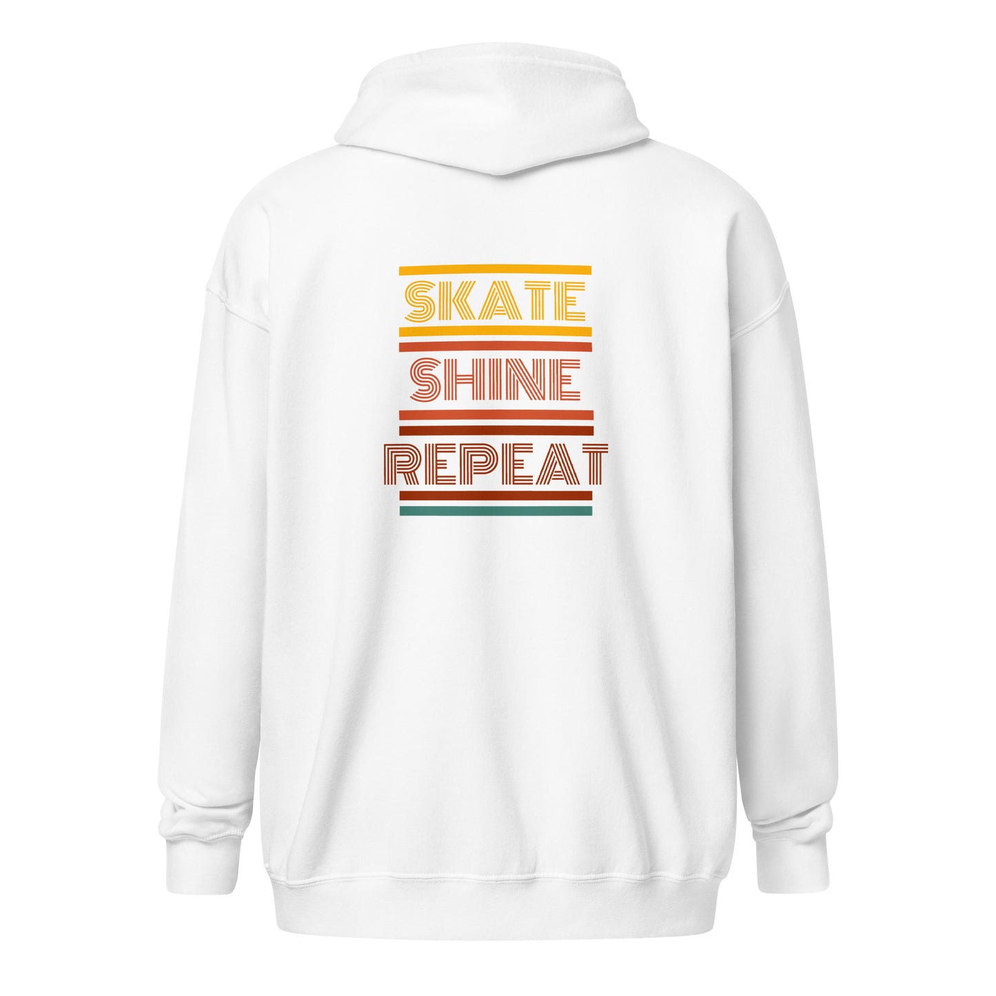 Skate Shine Repeat Unisex Heavy Blend Zip Hoodie