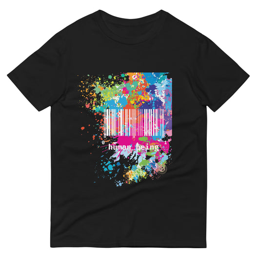 Fuschia Paint Splatter Short-Sleeve Unisex Tee