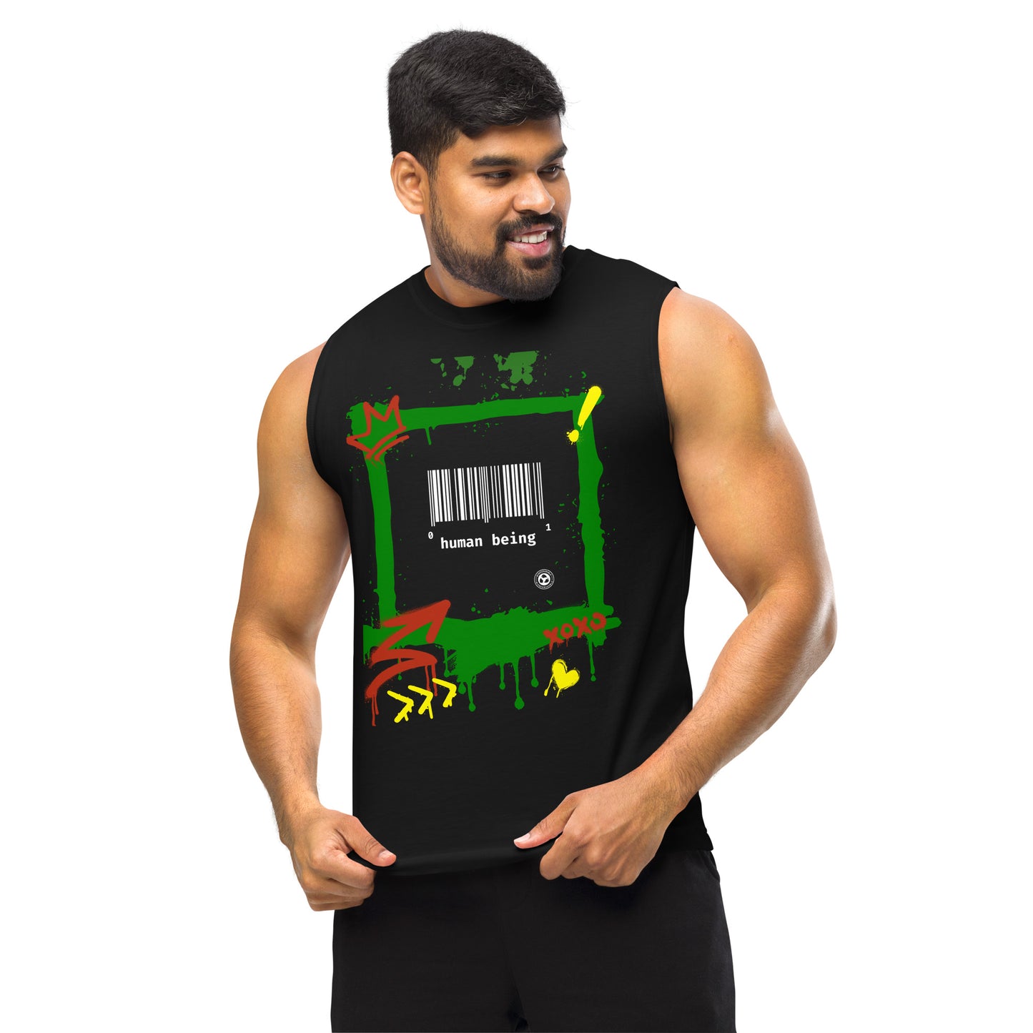 Human Collective Graffiti Muscle Shirt