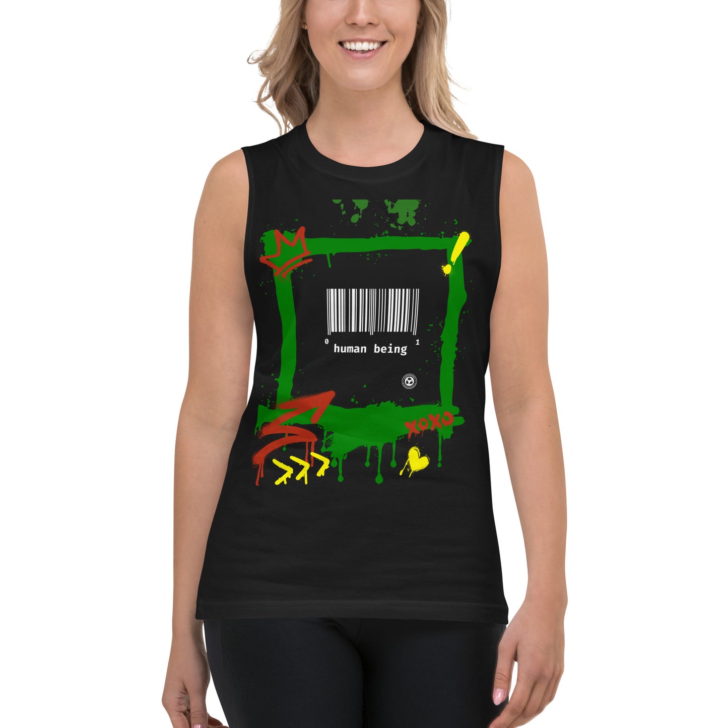 Human Collective Graffiti Muscle Shirt