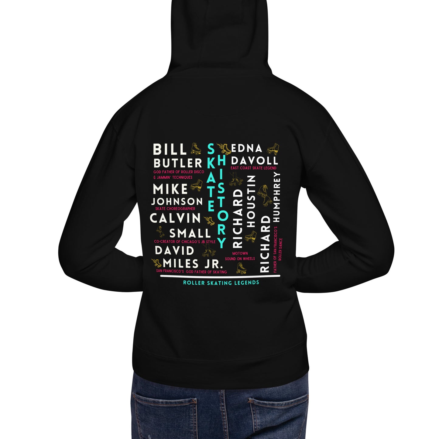 Skate Legends Unisex Hoodie - Blue Frame