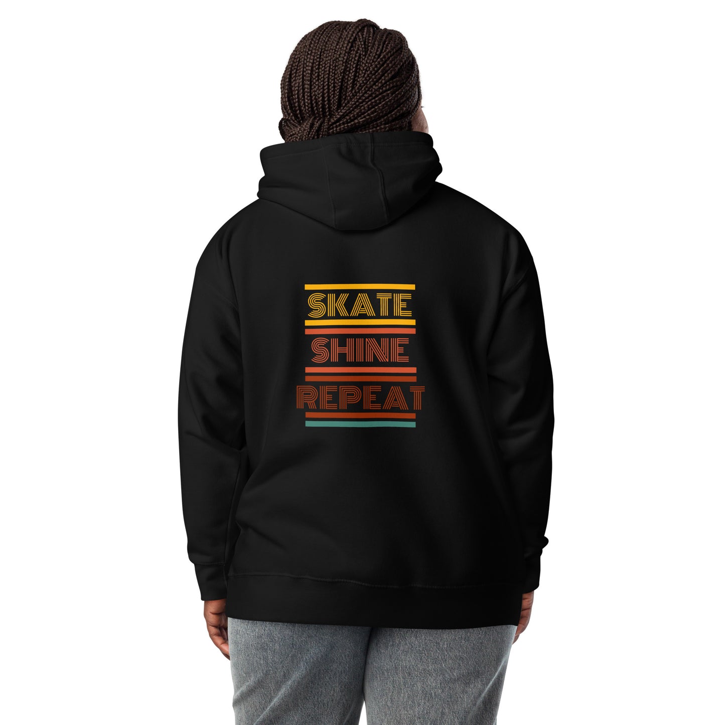 Human Being  UPC Skate Shine Repeat Retro Unisex Hoodie