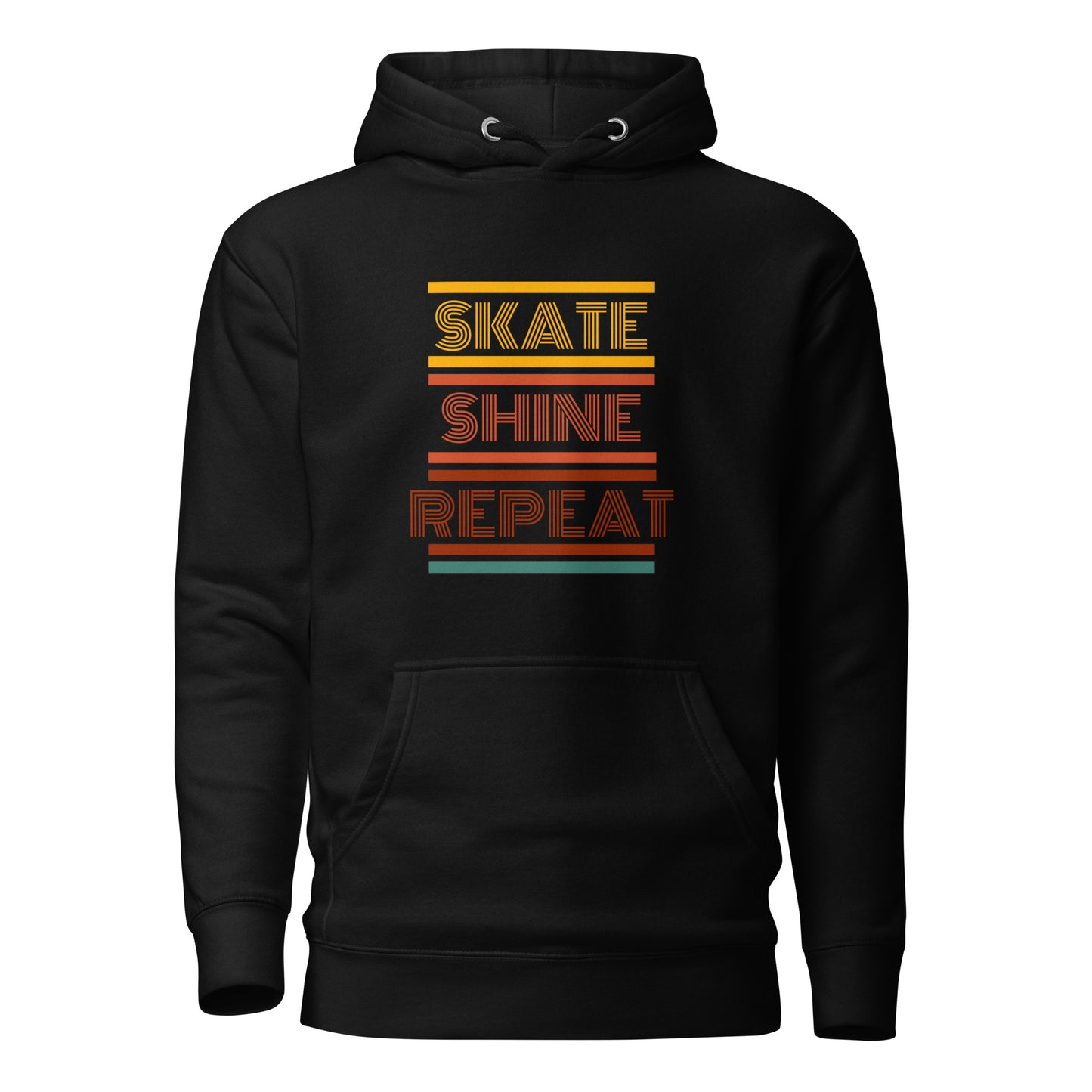 Skate Shine Repeat 'Retro' Unisex Hoodie