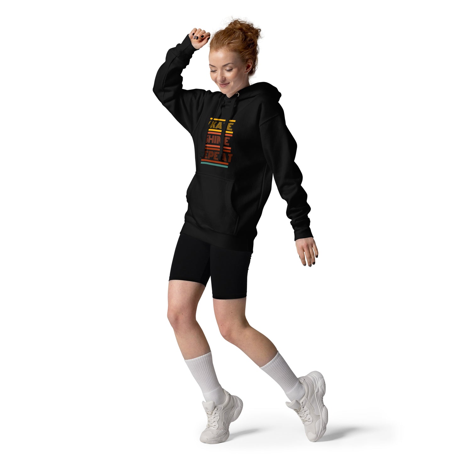 Skate Shine Repeat 'Retro' Unisex Hoodie