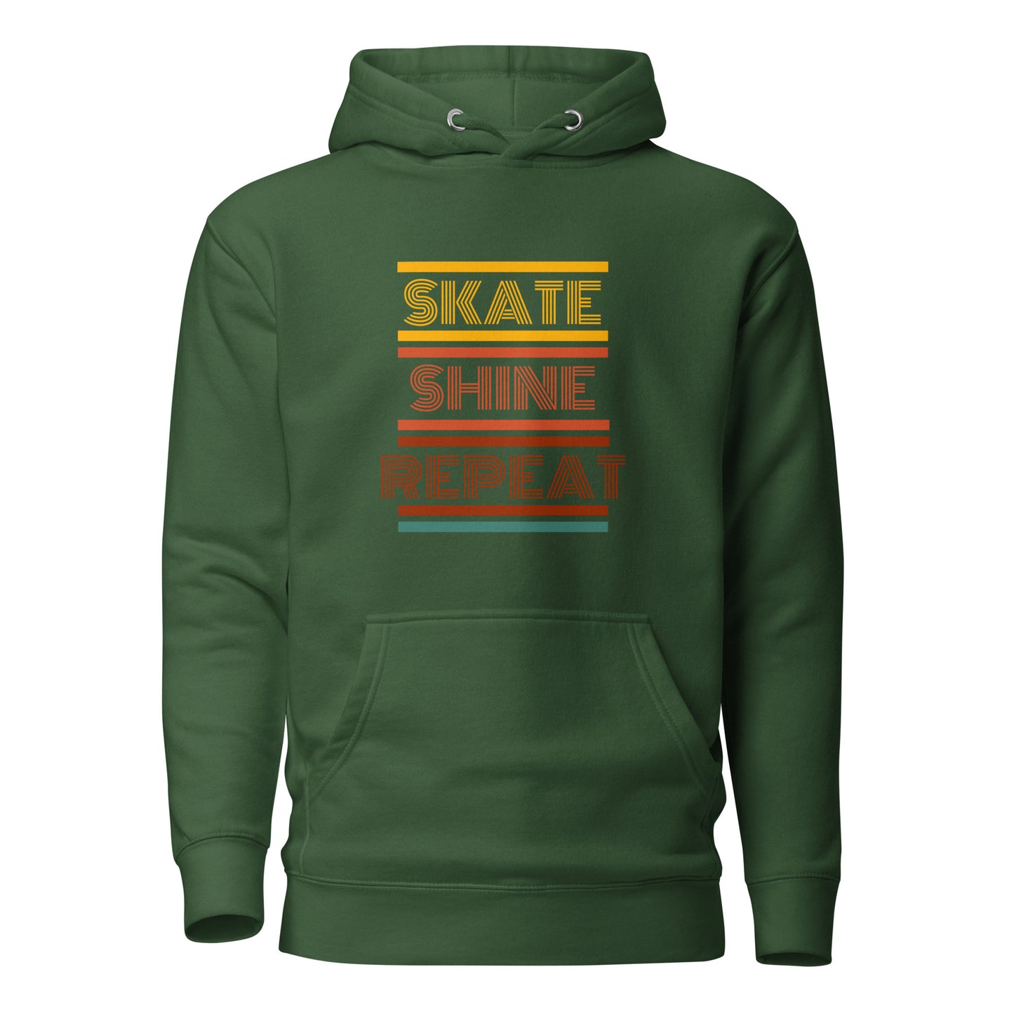 Skate Shine Repeat 'Retro' Unisex Hoodie