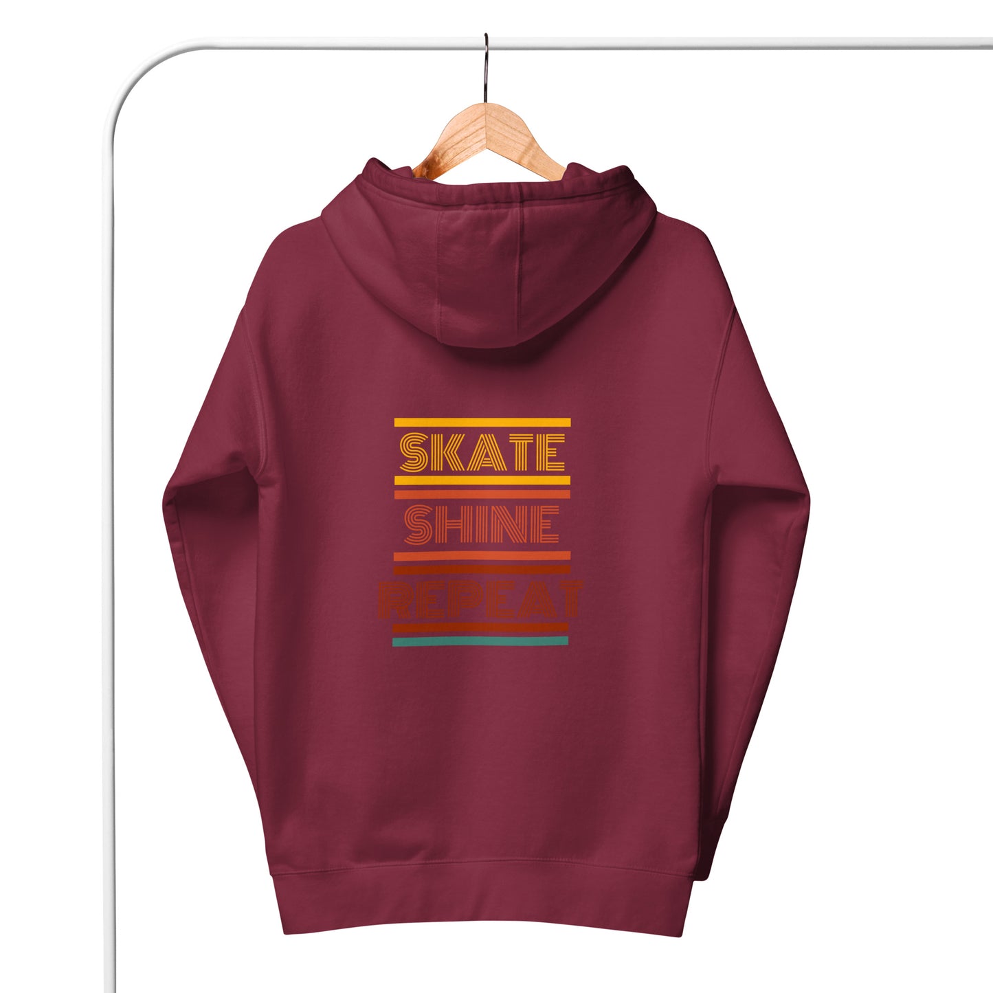 Human Being  UPC Skate Shine Repeat Retro Unisex Hoodie