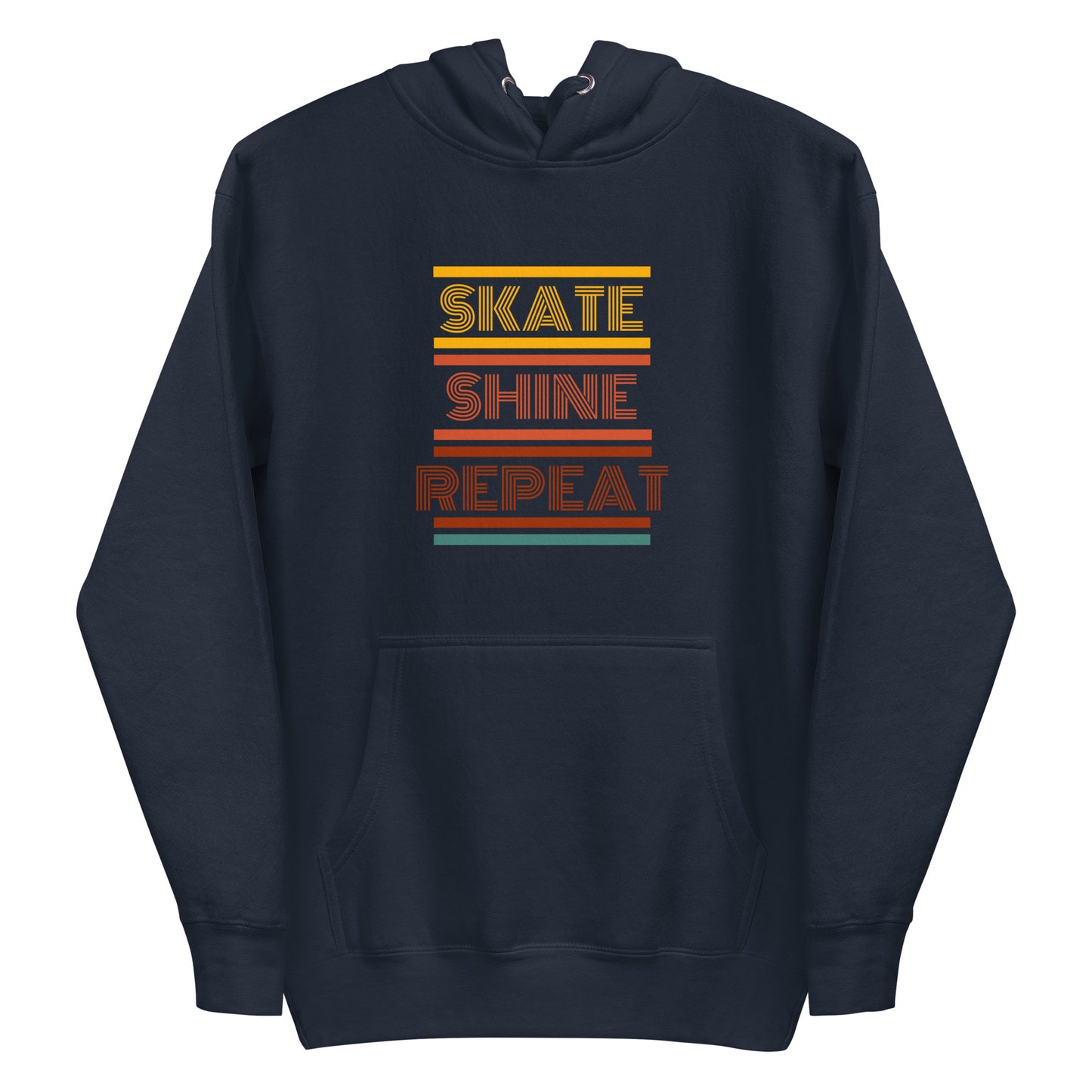 Skate Shine Repeat 'Retro' Unisex Hoodie