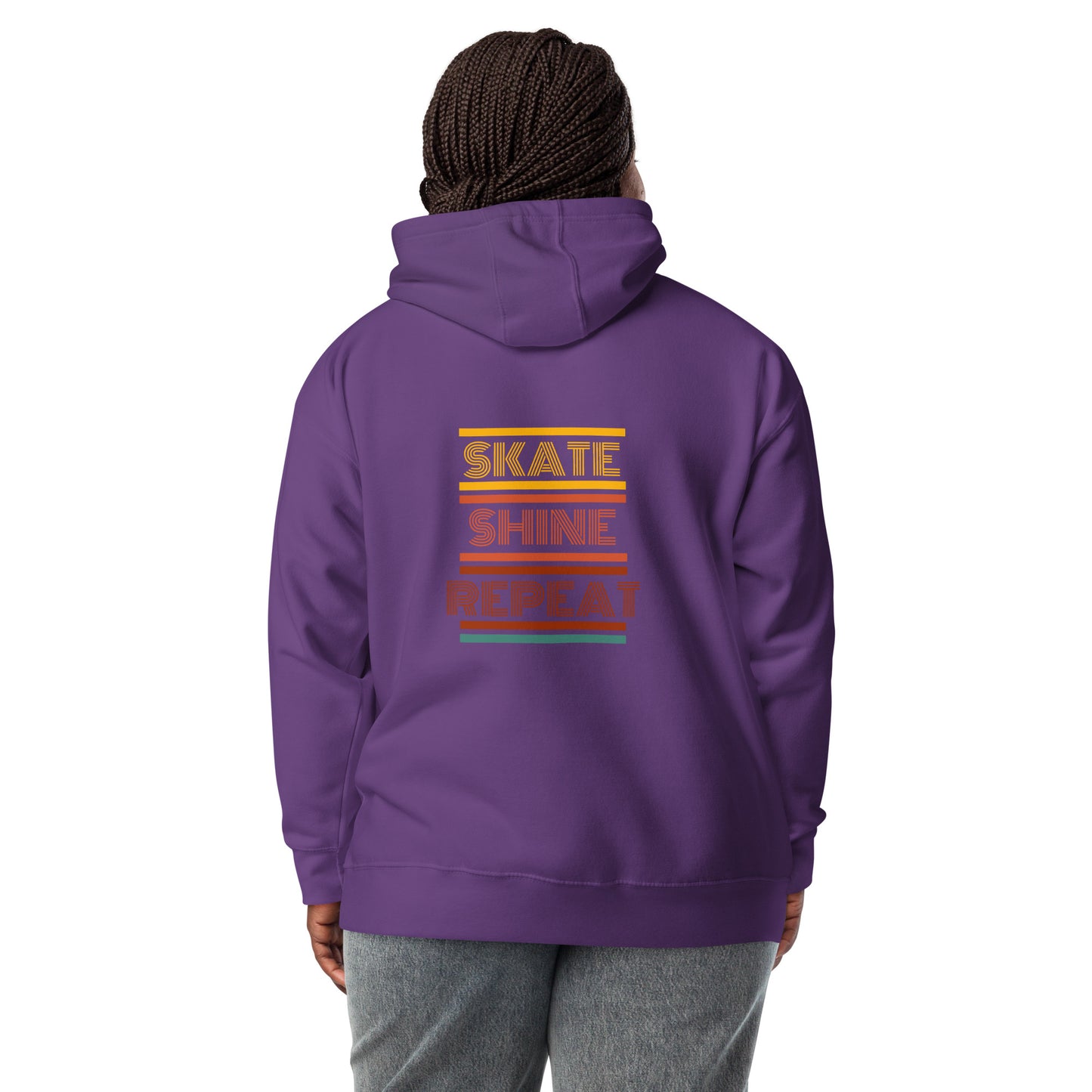 Human Being  UPC Skate Shine Repeat Retro Unisex Hoodie