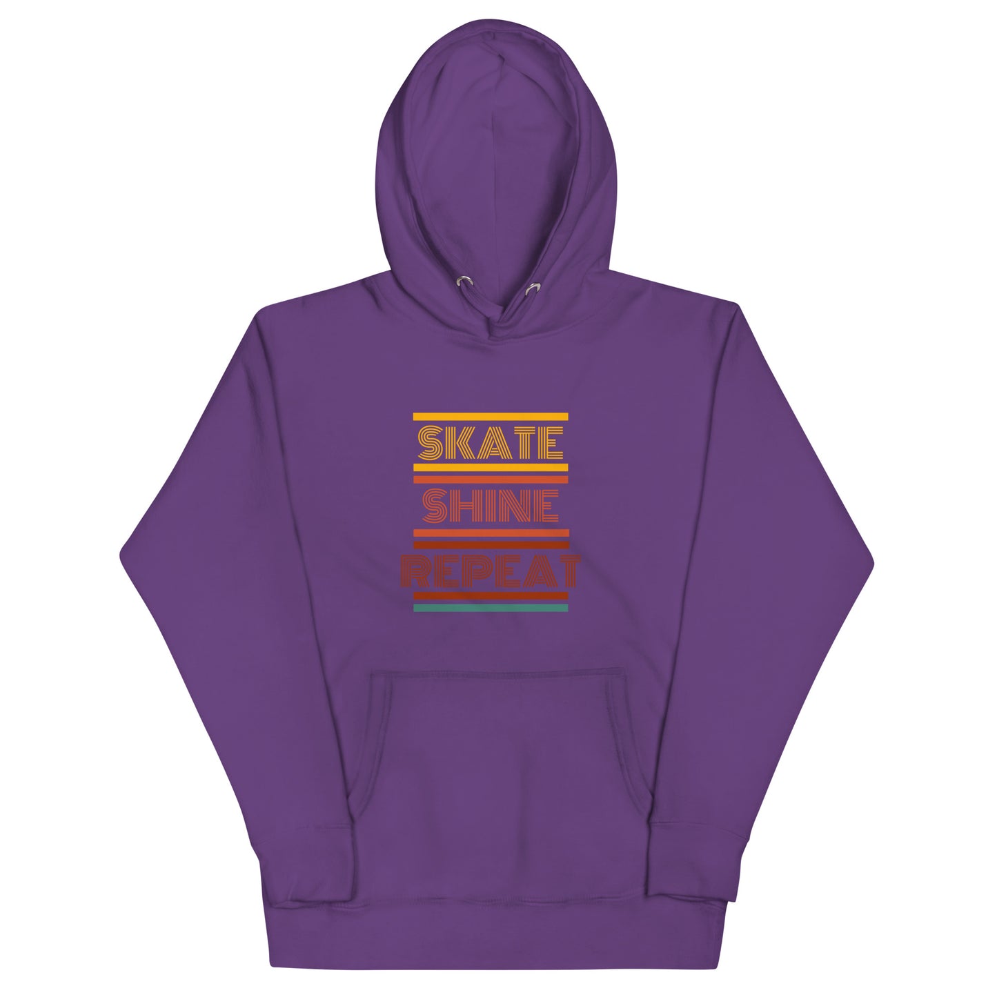 Skate Shine Repeat 'Retro' Unisex Hoodie