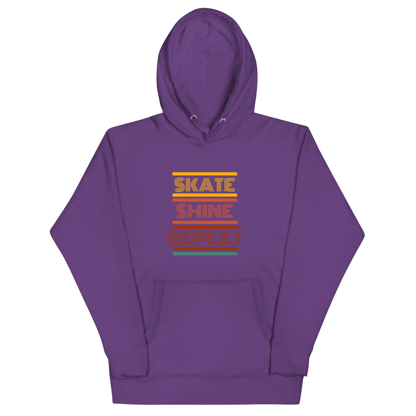 Skate Shine Repeat 'Retro' Unisex Hoodie