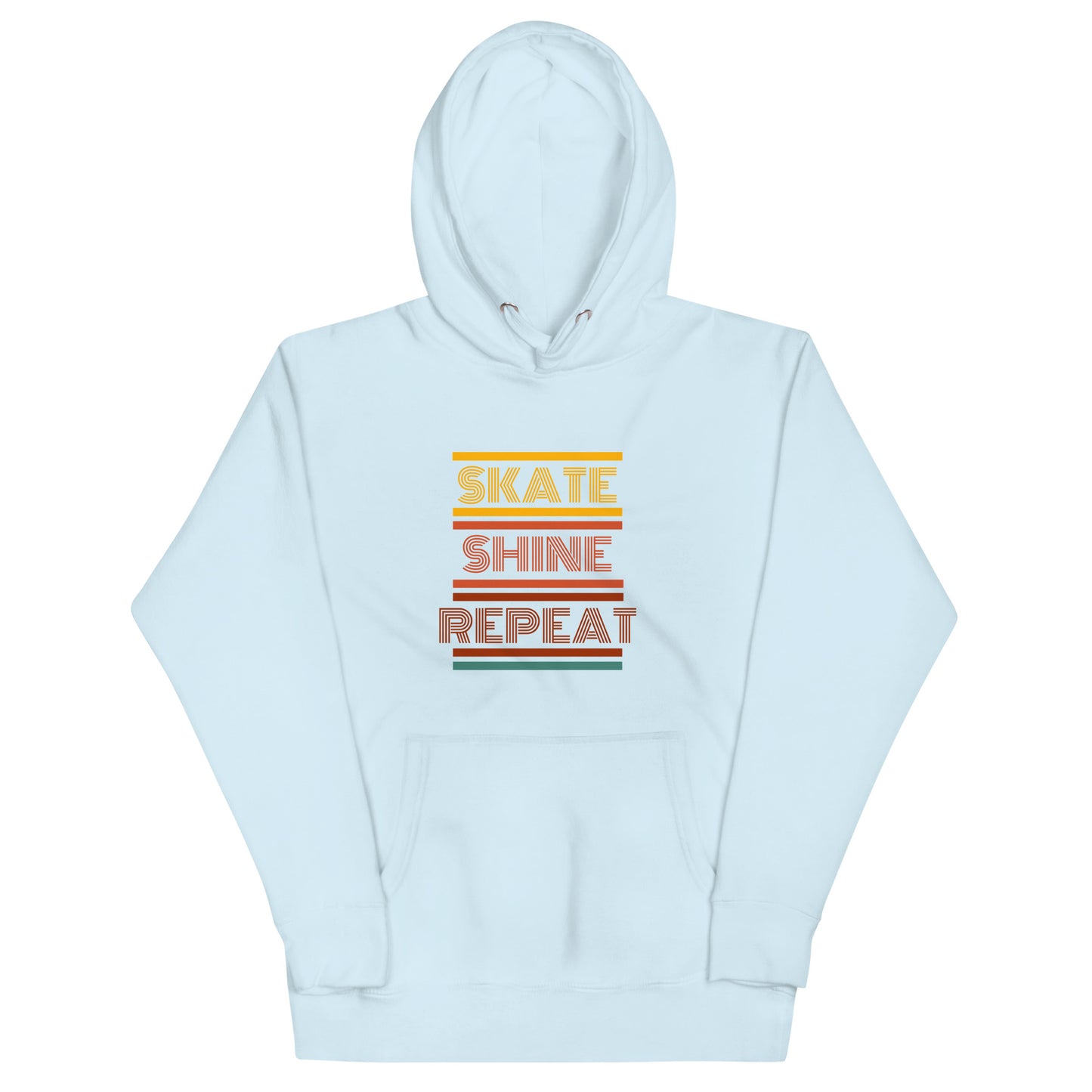 Skate Shine Repeat 'Retro' Unisex Hoodie