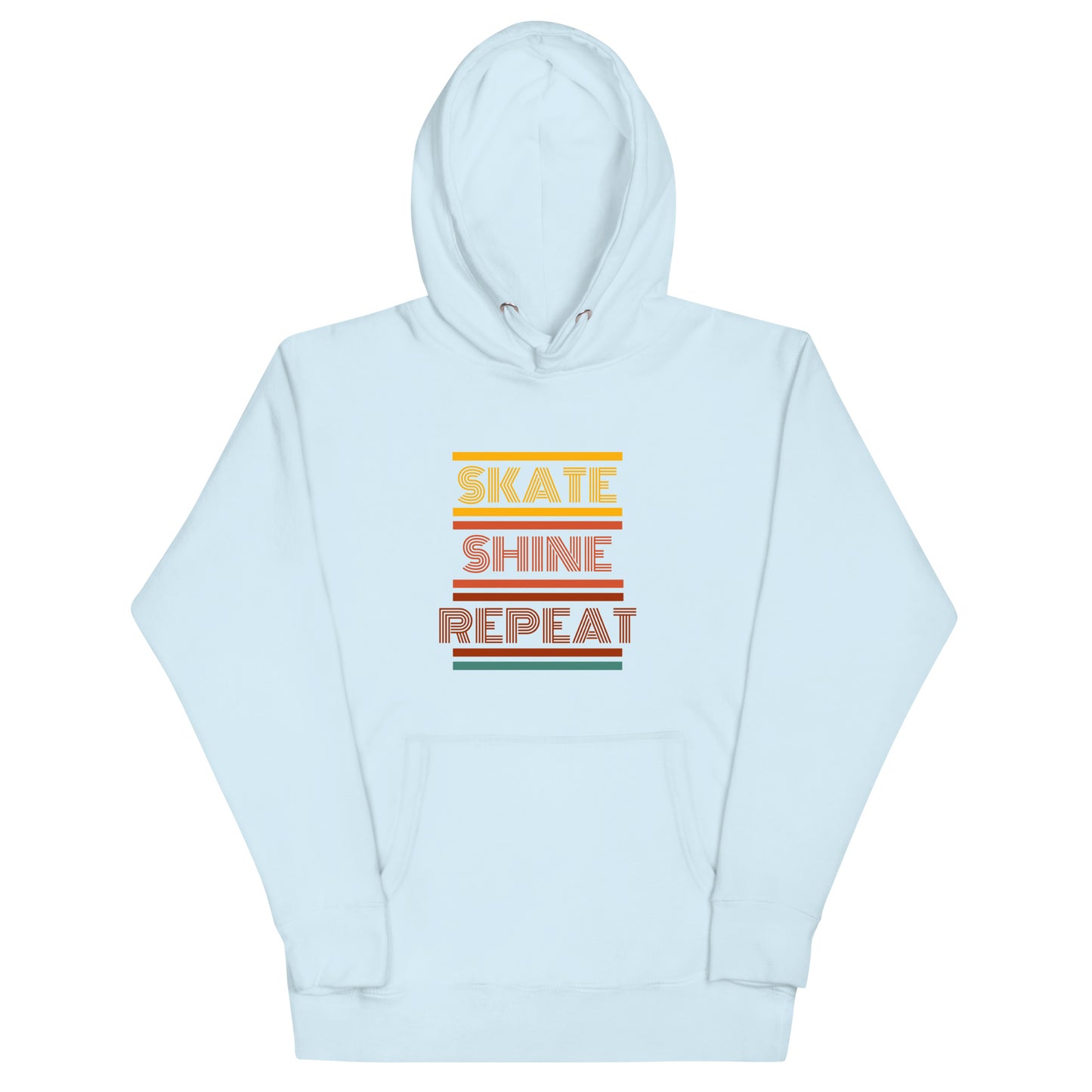 Skate Shine Repeat 'Retro' Unisex Hoodie