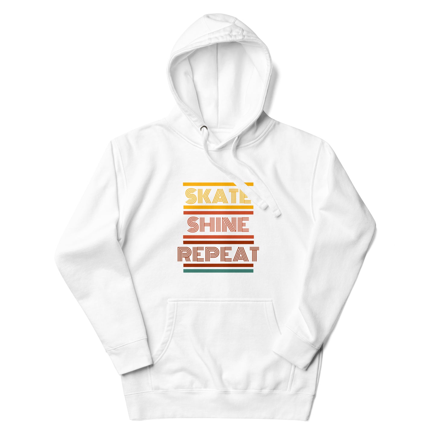 Skate Shine Repeat 'Retro' Unisex Hoodie