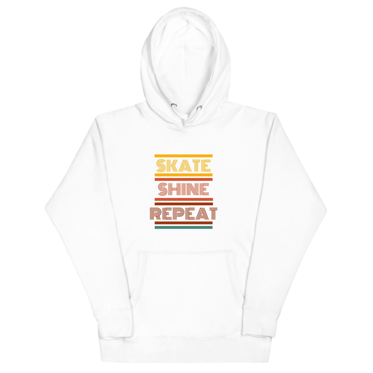 Skate Shine Repeat 'Retro' Unisex Hoodie