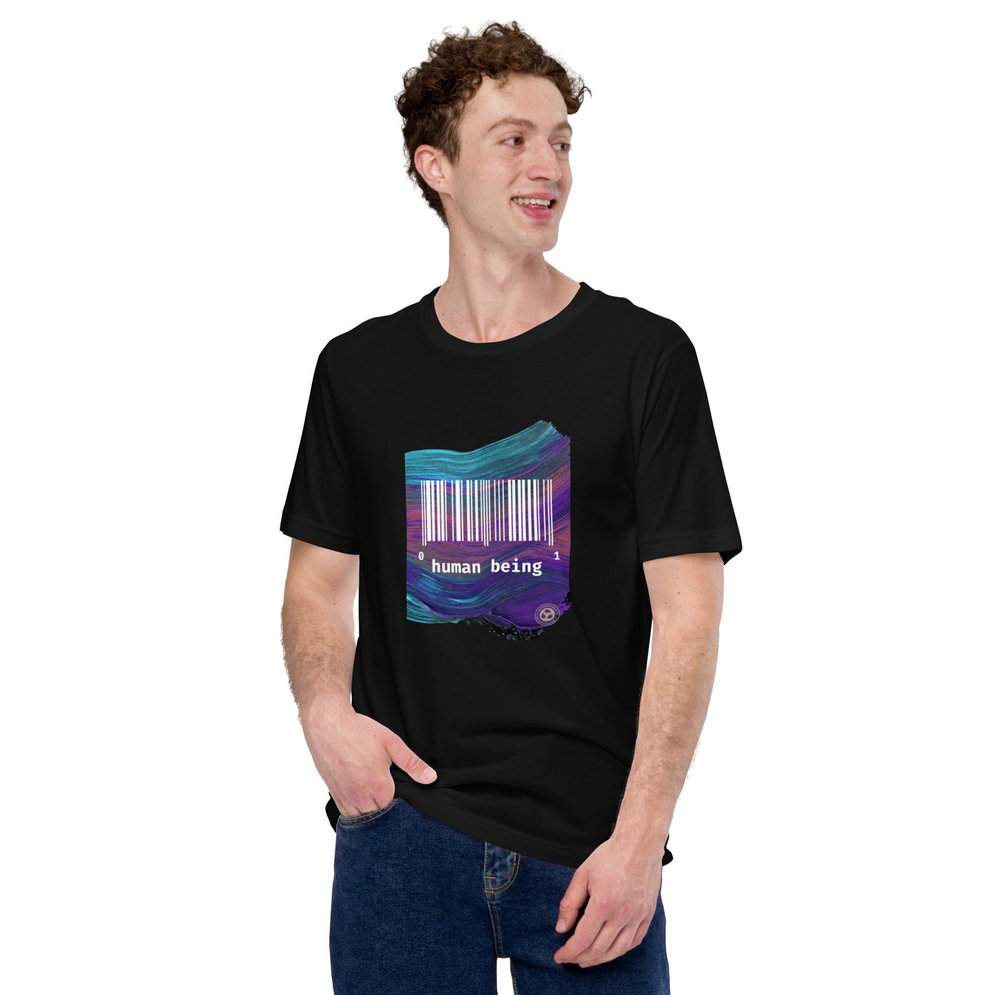 Human Being UPC Purple Stroke Unisex T-shirt