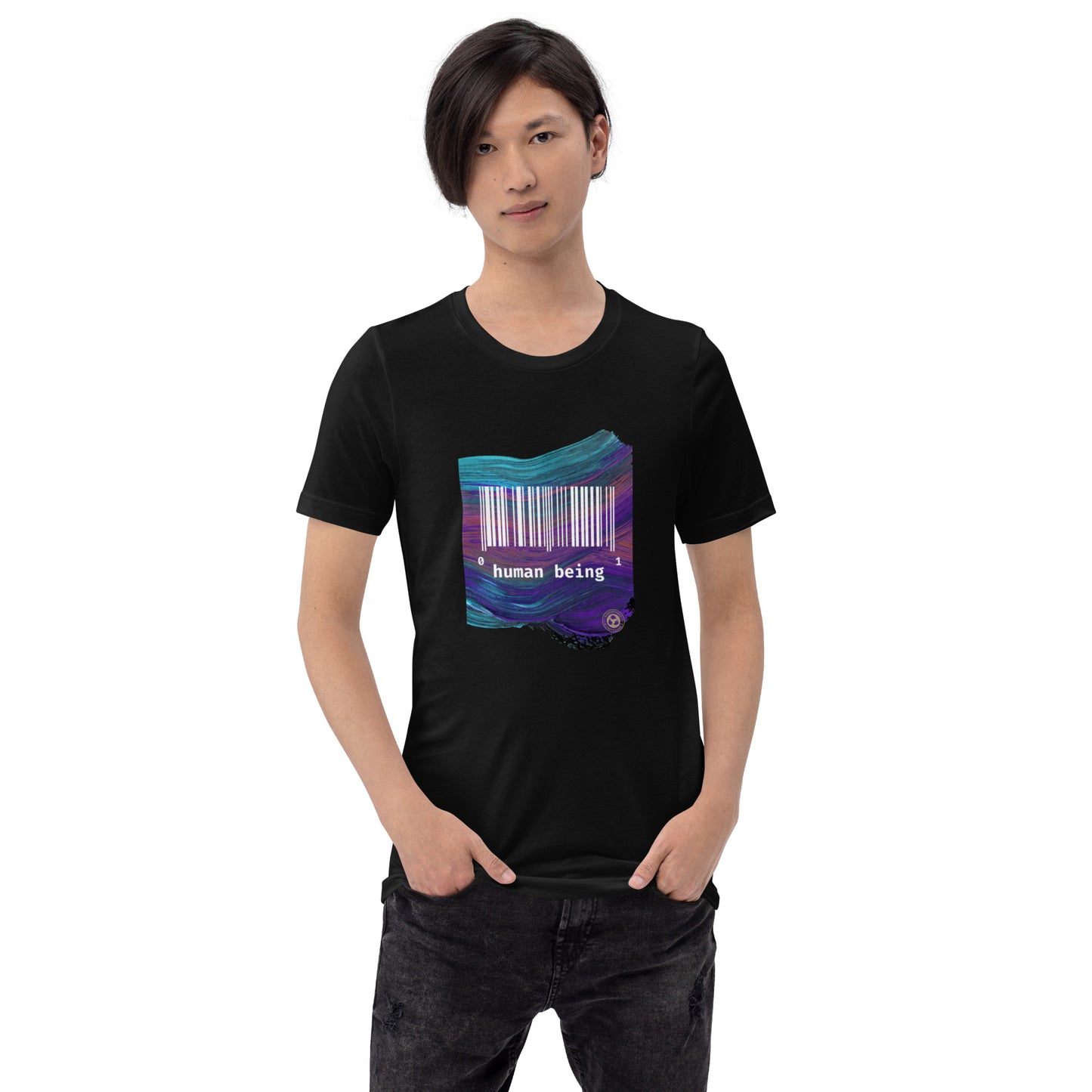 Human Being UPC Purple Stroke Unisex T-shirt