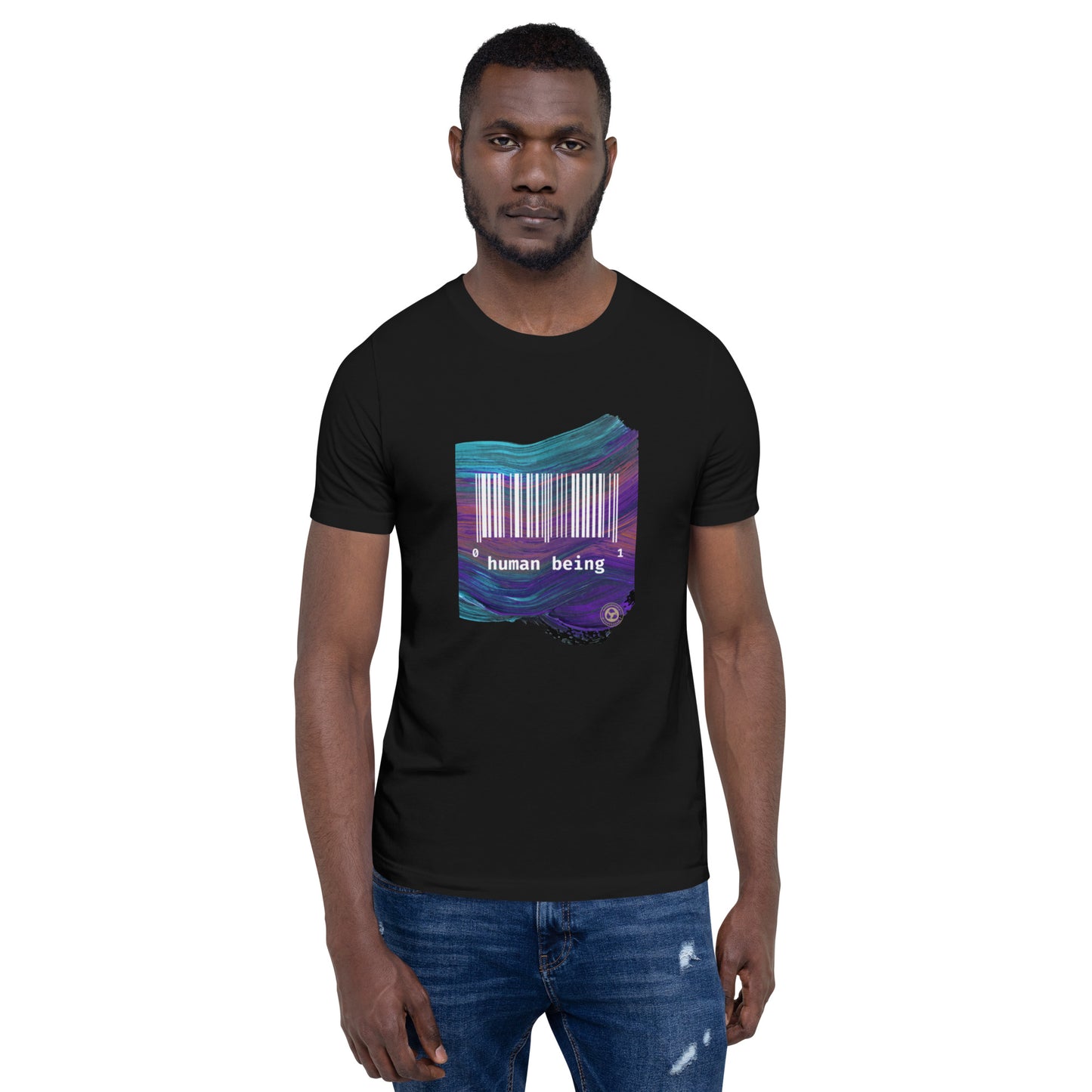 Human Being UPC Purple Stroke Unisex T-shirt