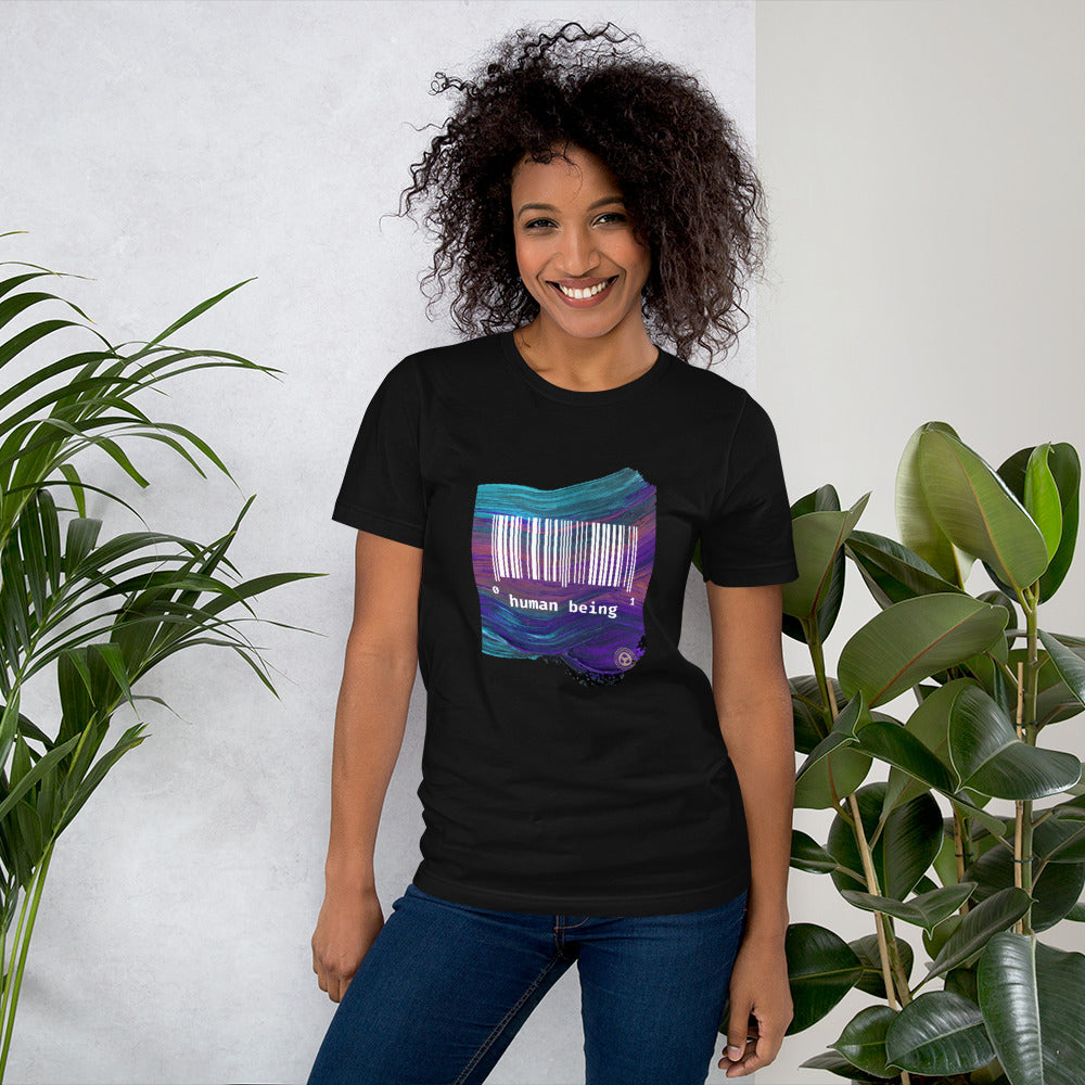 Human Being UPC Purple Stroke Unisex T-shirt