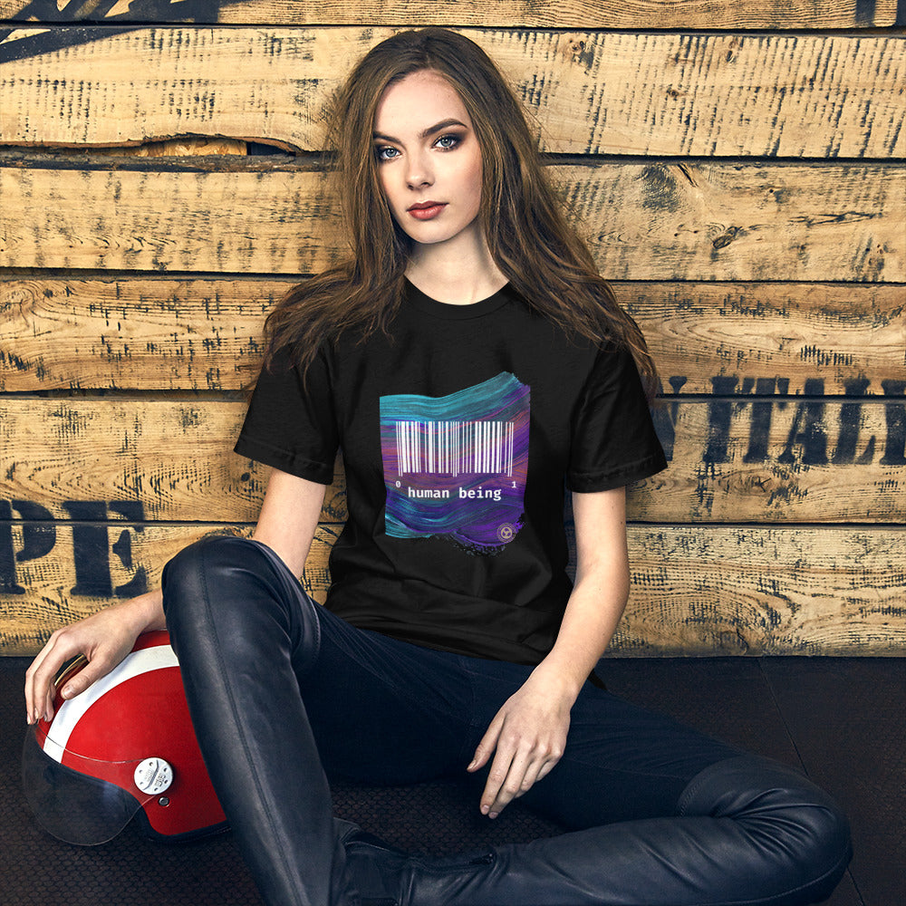 Human Being UPC Purple Stroke Unisex T-shirt