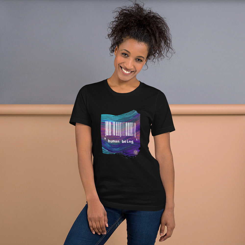 Human Being UPC Purple Stroke Unisex T-shirt