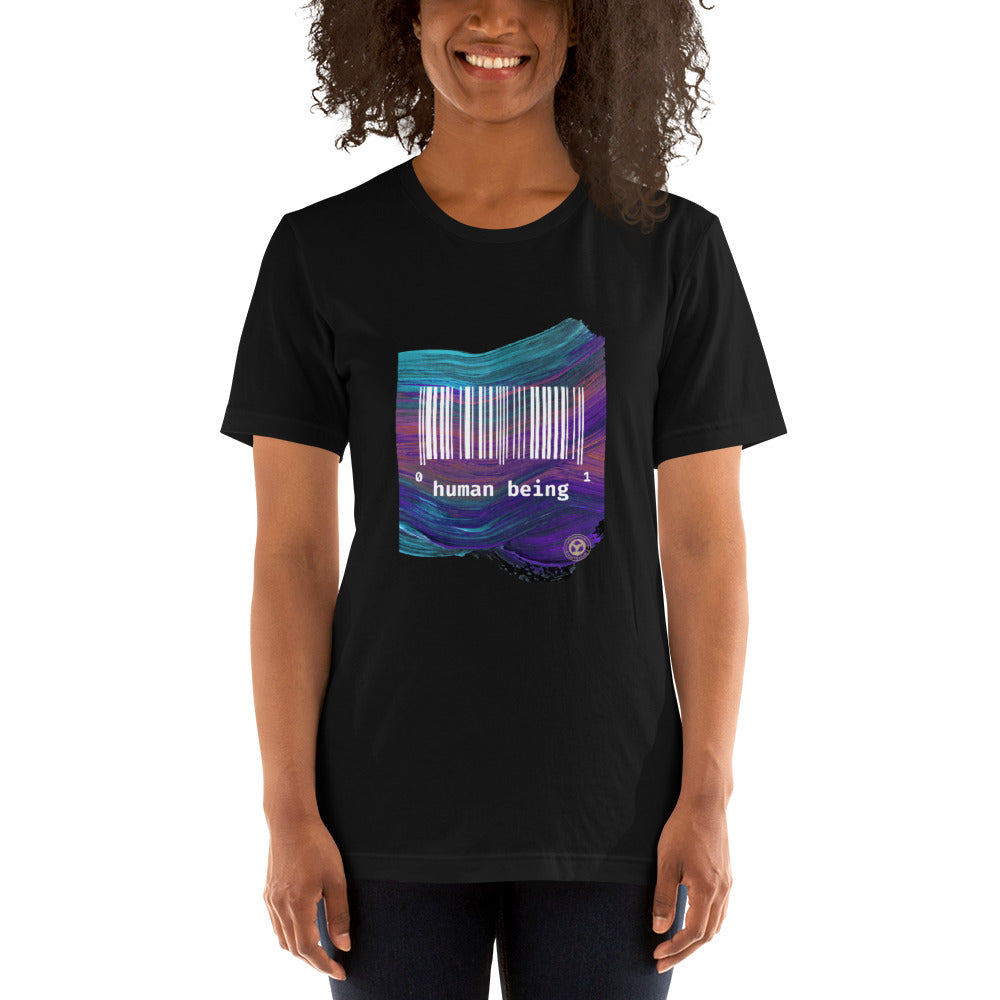 Human Being UPC Purple Stroke Unisex T-shirt