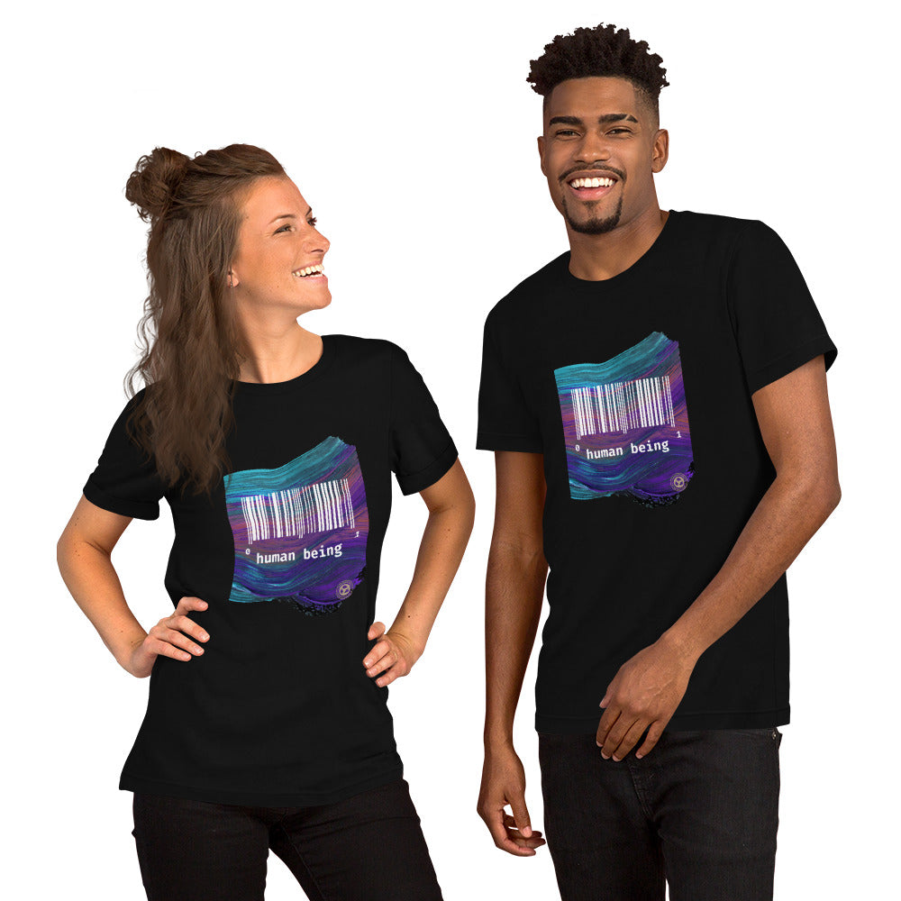 Human Being UPC Purple Stroke Unisex T-shirt