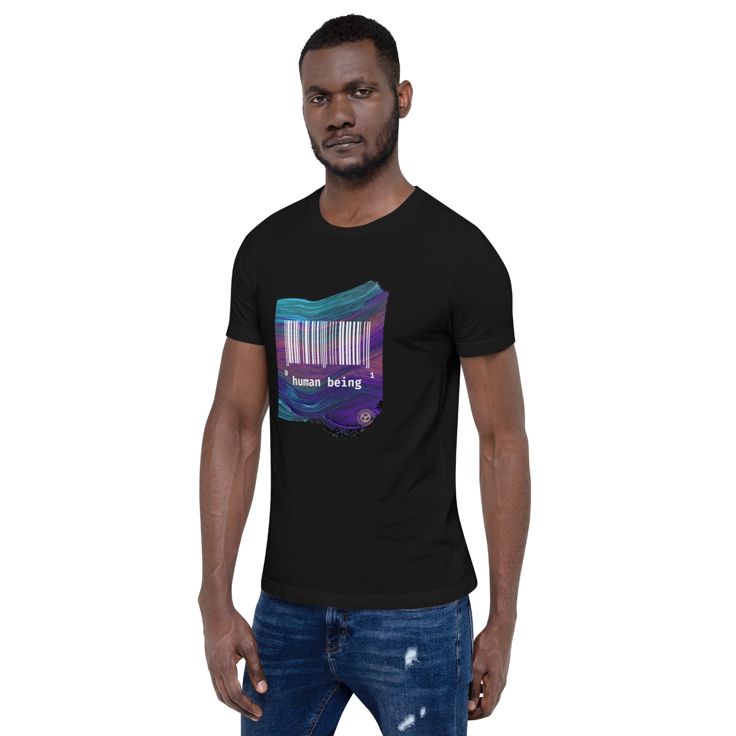 Human Being UPC Purple Stroke Unisex T-shirt