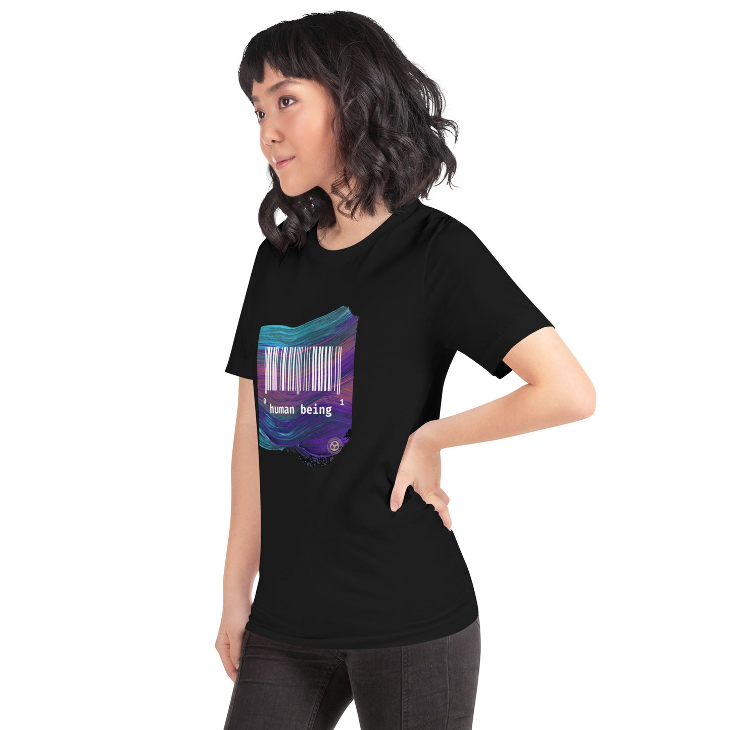 Human Being UPC Purple Stroke Unisex T-shirt