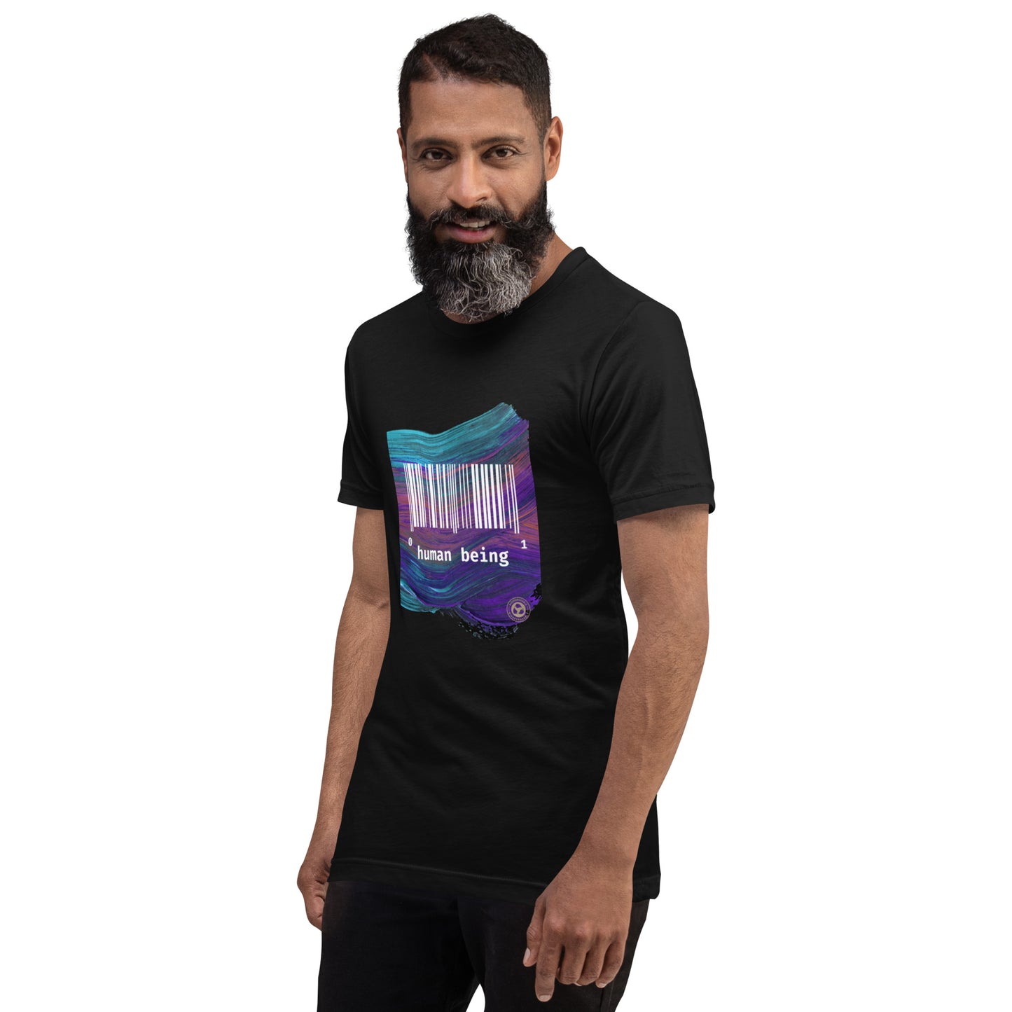 Human Being UPC Purple Stroke Unisex T-shirt