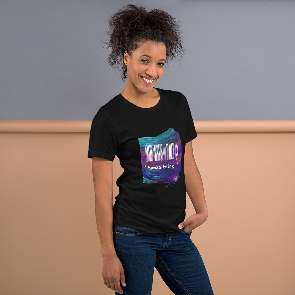 Human Being UPC Purple Stroke Unisex T-shirt