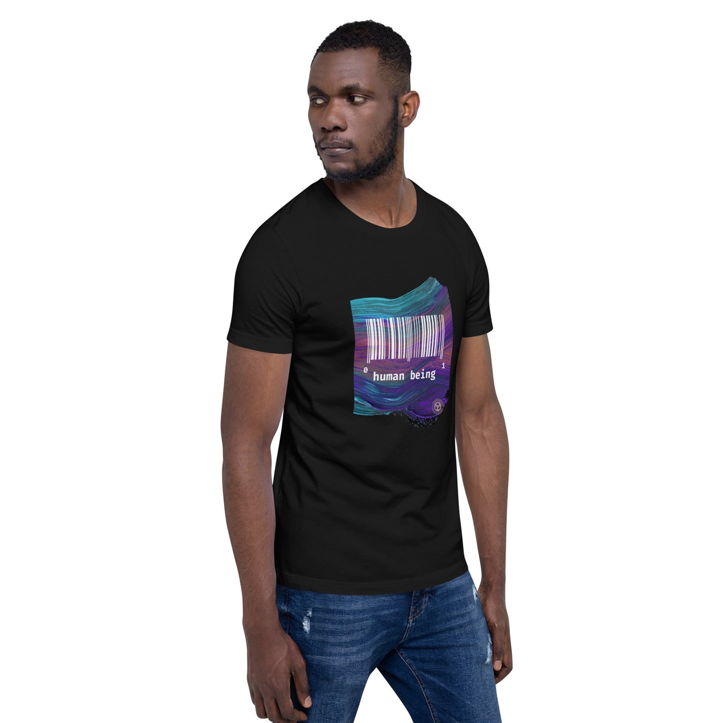 Human Being UPC Purple Stroke Unisex T-shirt