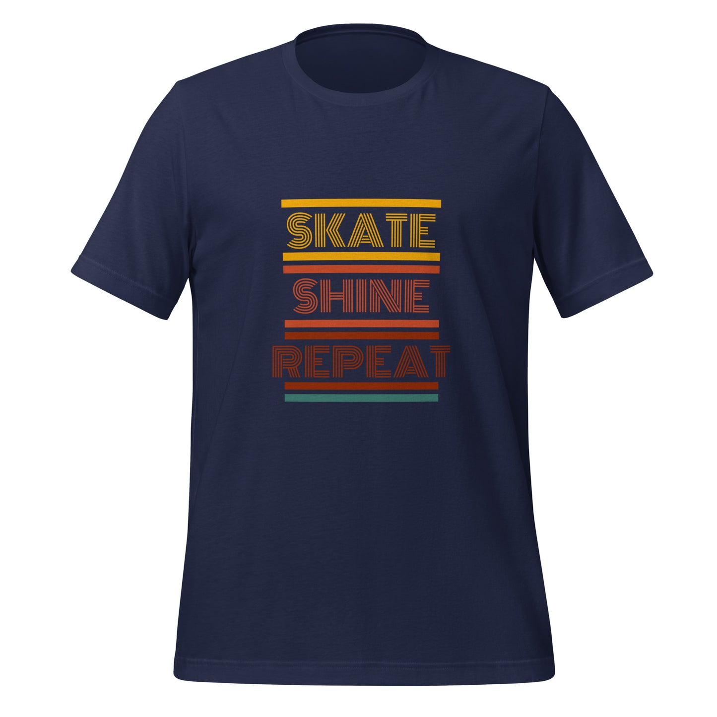 Skate Shine Repeat 'Retro' Unisex t-shirt